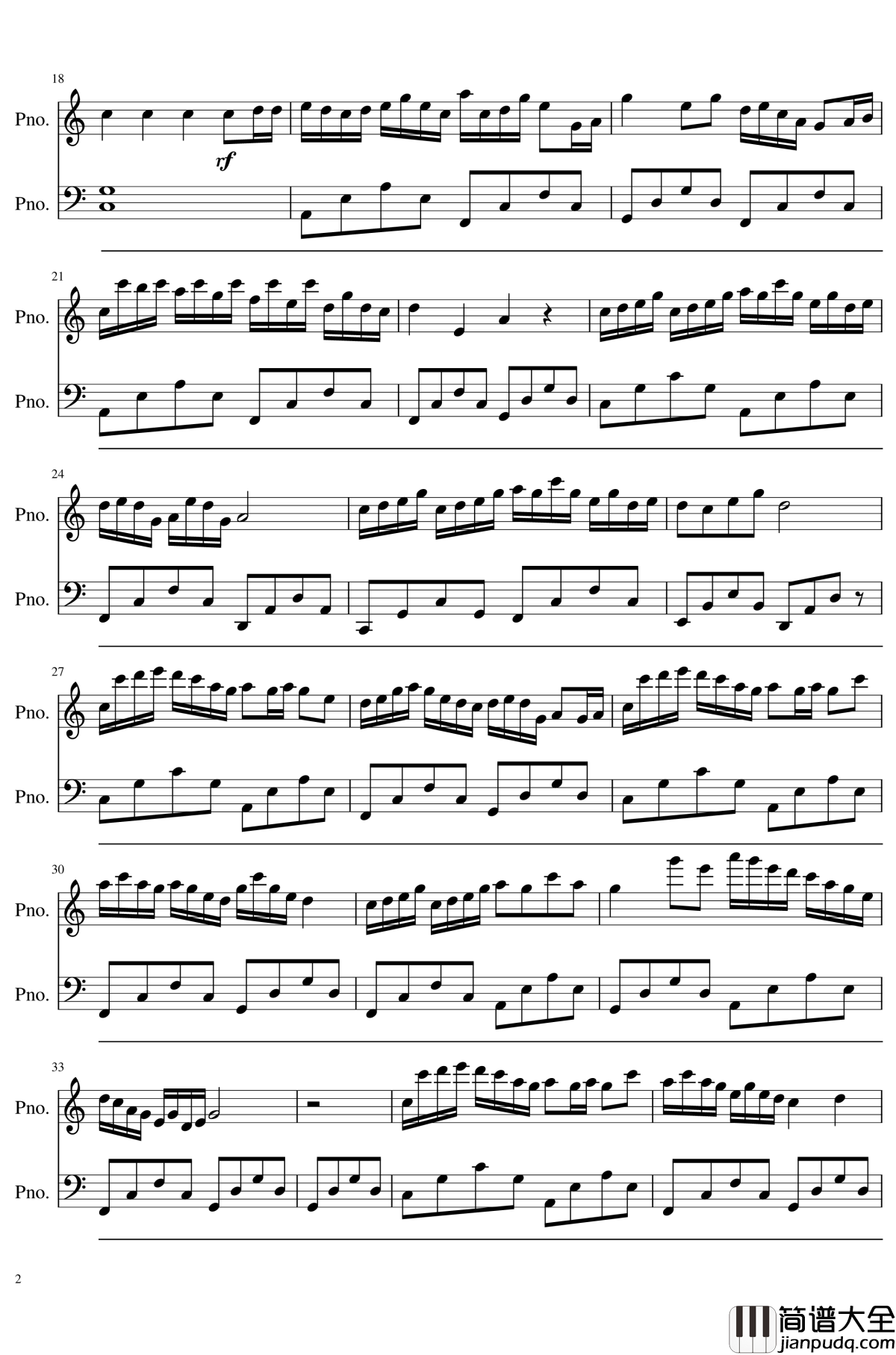 水滴/Waterdrops钢琴谱_影视