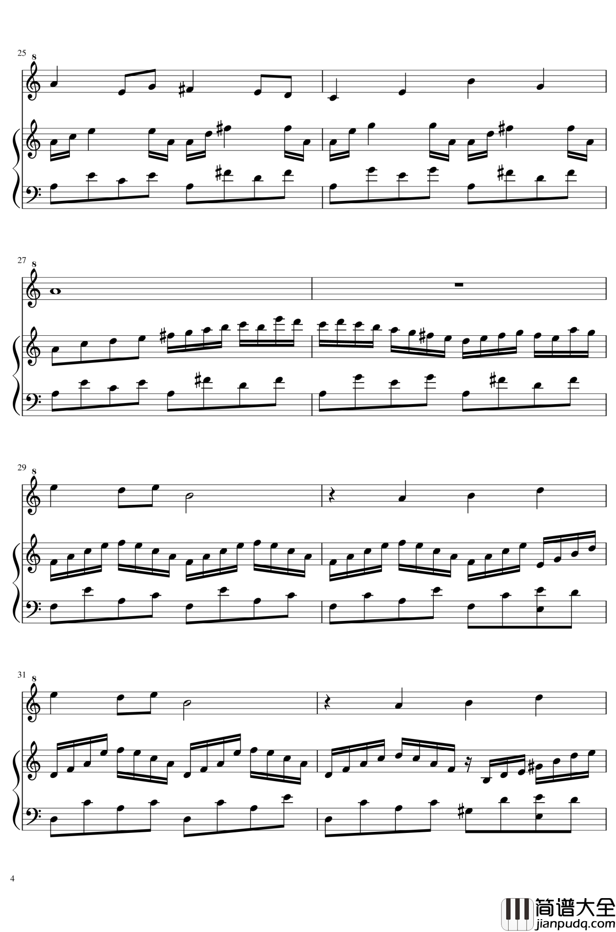 七日死主题曲钢琴谱_SQUARE_ENIX