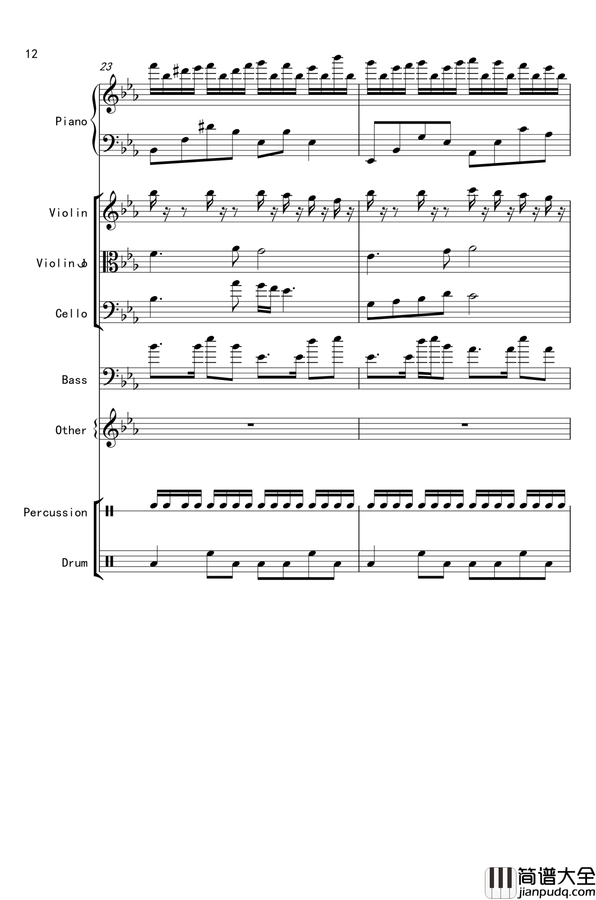 克罗地亚舞曲钢琴谱_马克西姆_Maksim·Mrvica