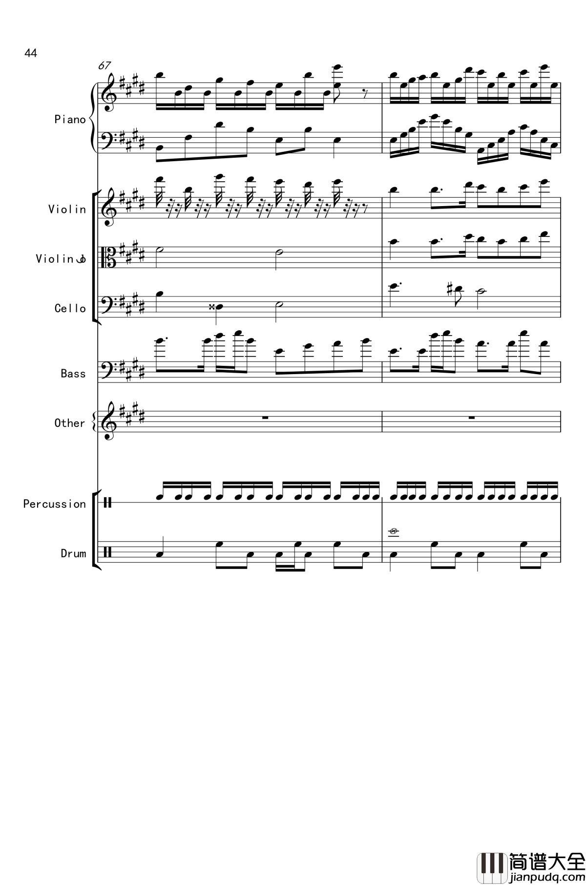 克罗地亚舞曲钢琴谱_马克西姆_Maksim·Mrvica