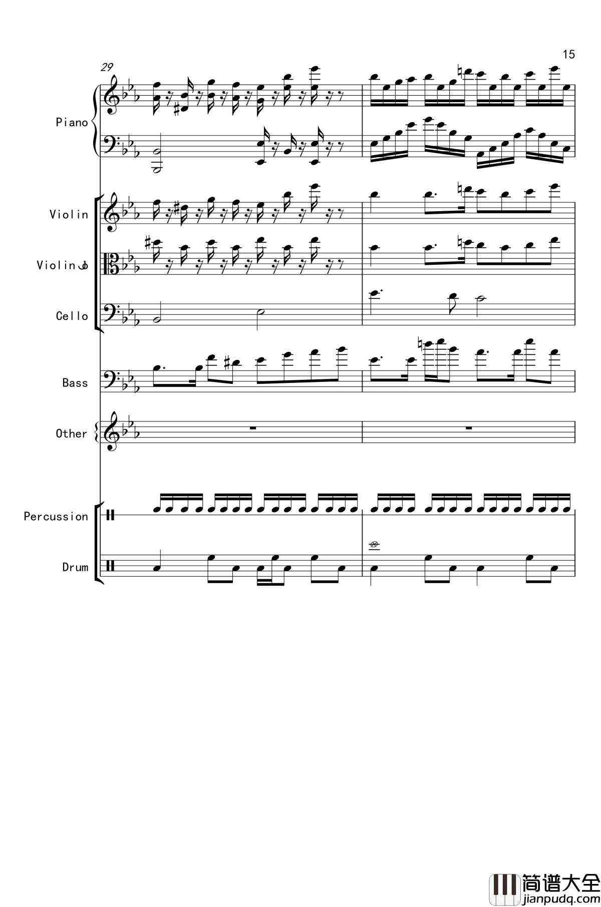 克罗地亚舞曲钢琴谱_马克西姆_Maksim·Mrvica