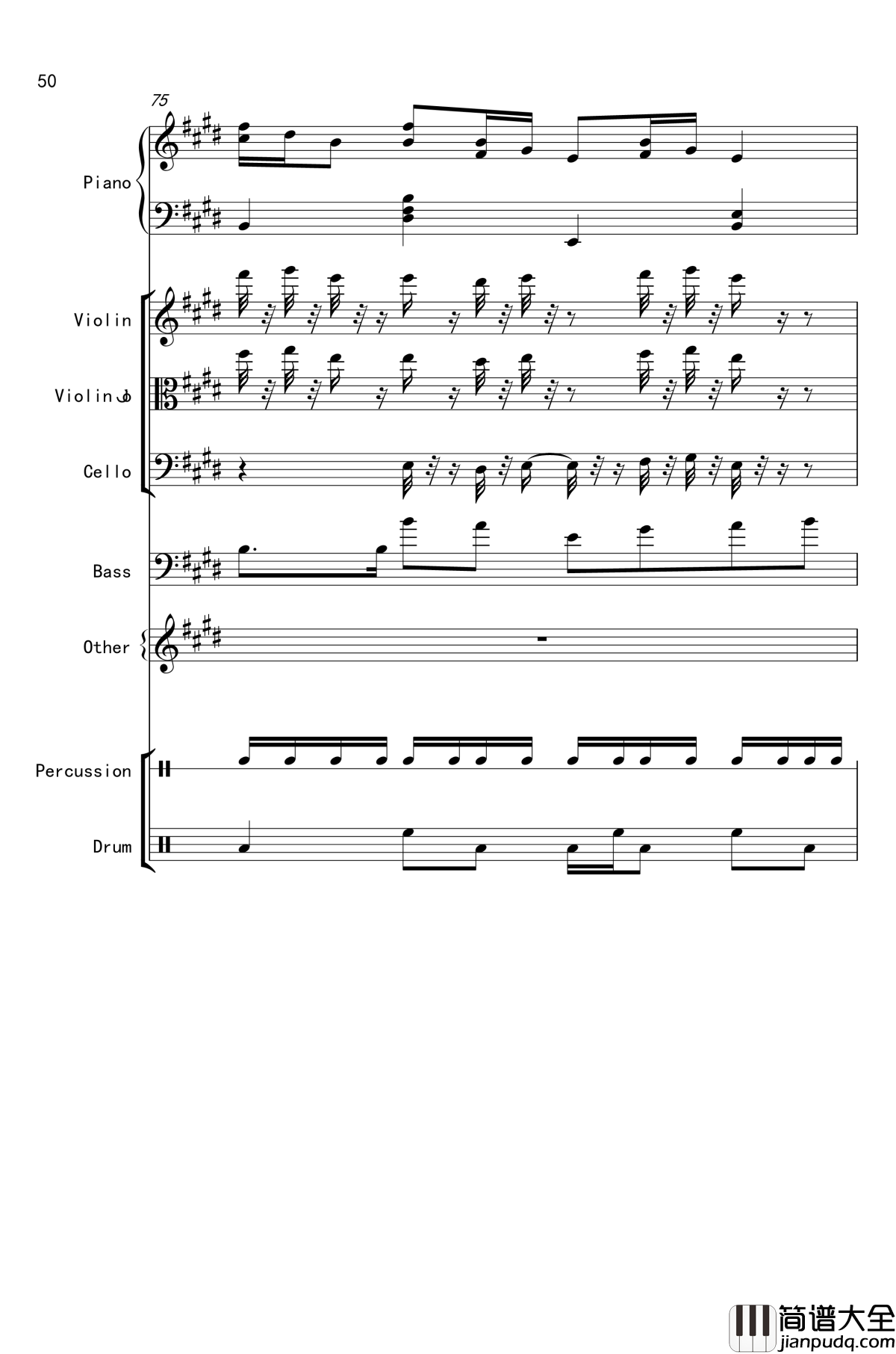 克罗地亚舞曲钢琴谱_马克西姆_Maksim·Mrvica