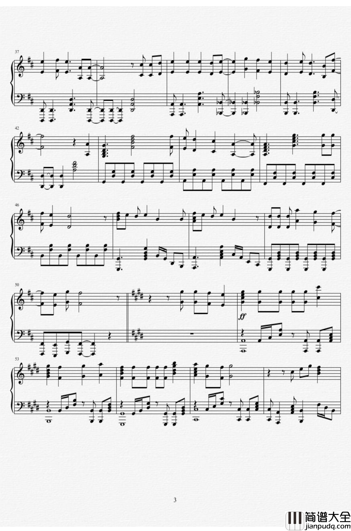 命运石之门0钢琴谱_OP(Steins_gate_0)Amadeus_full_ver._伊藤香奈子