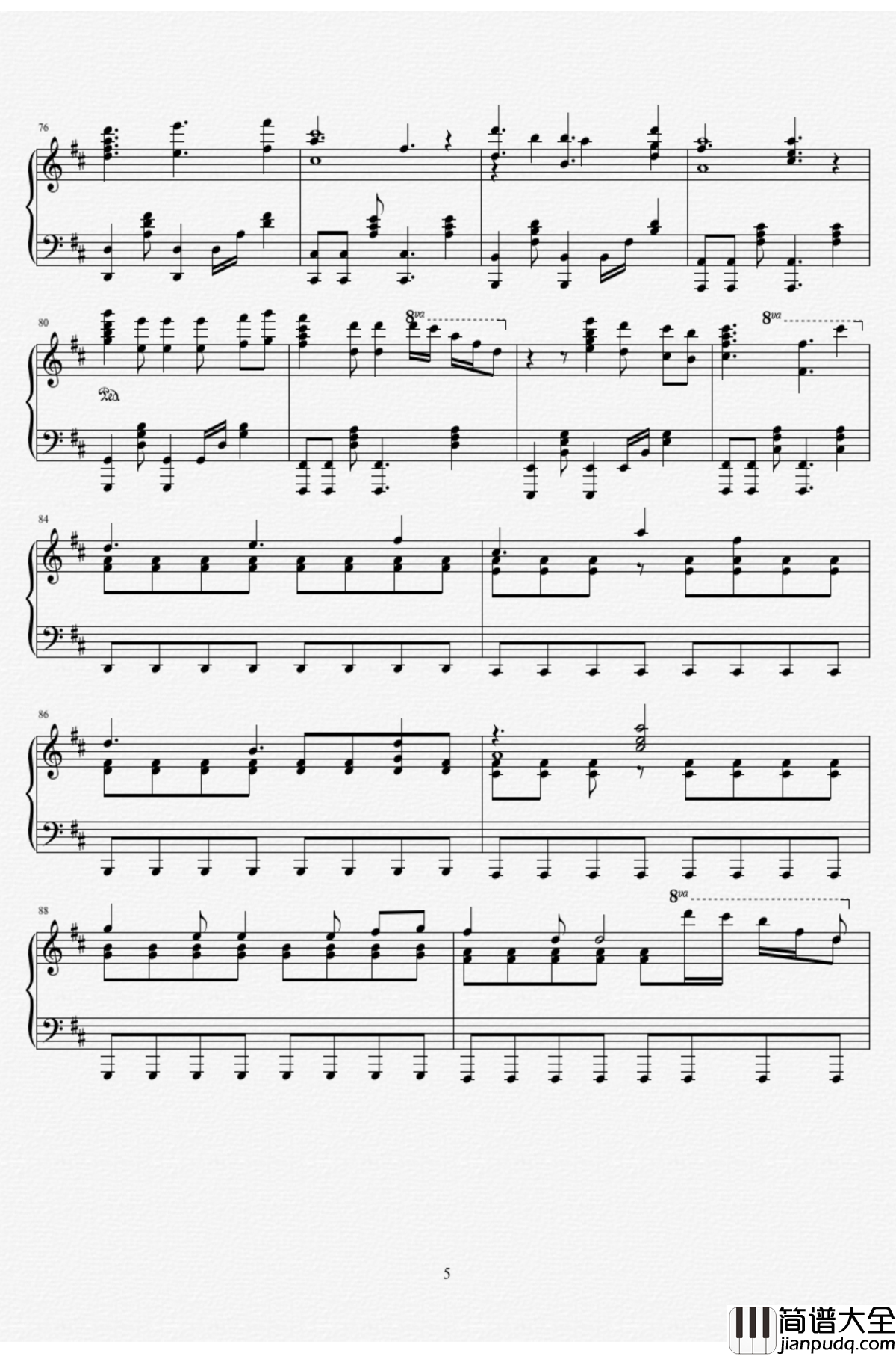 命运石之门0钢琴谱_OP(Steins_gate_0)Amadeus_full_ver._伊藤香奈子