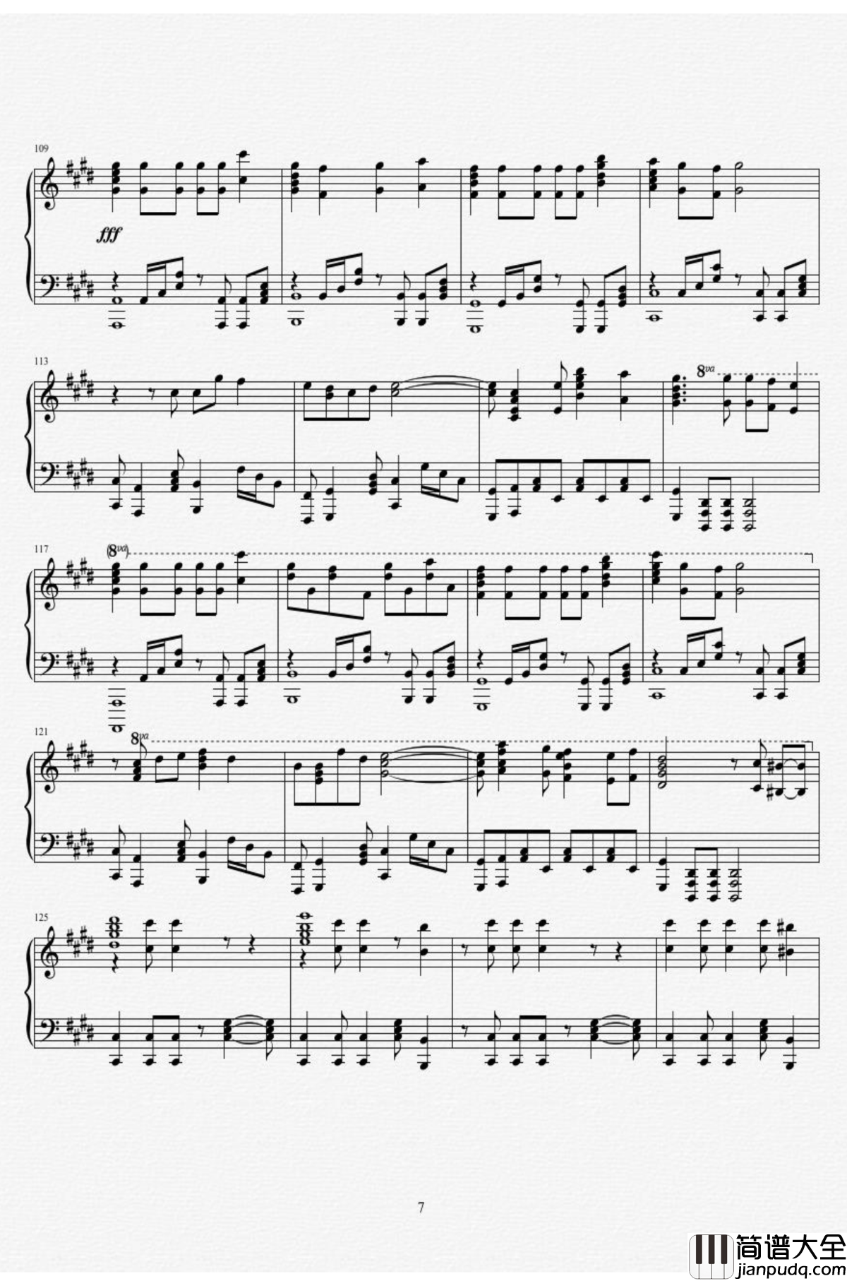 命运石之门0钢琴谱_OP(Steins_gate_0)Amadeus_full_ver._伊藤香奈子