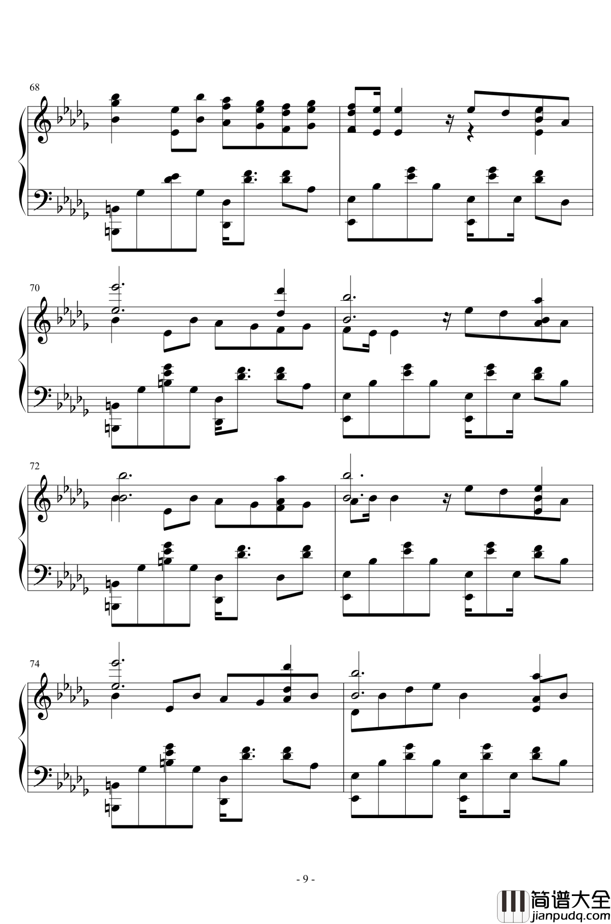 spring_comes_along钢琴谱_Masayoshi_Minoshima_东方同人_东方project