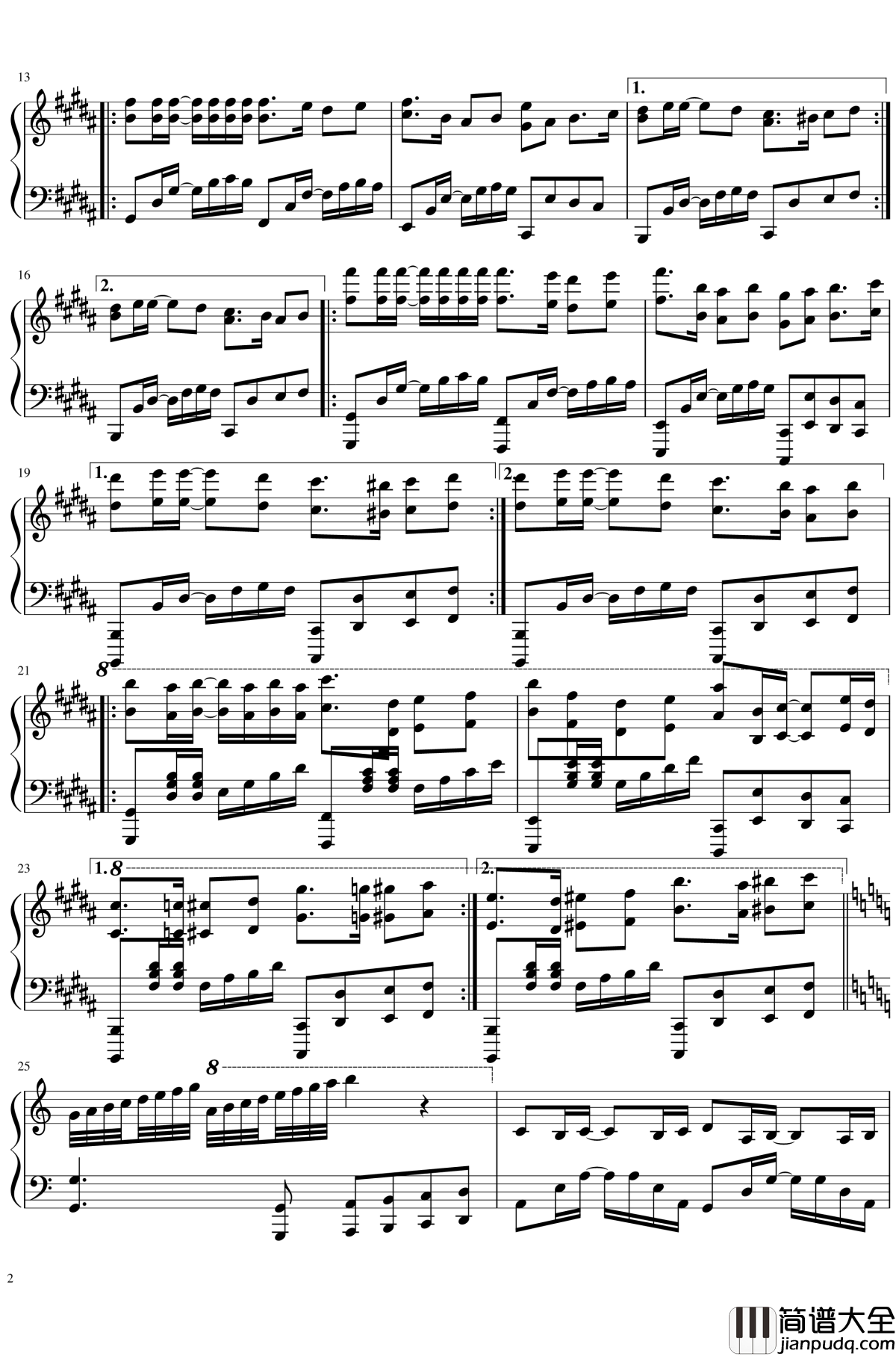 爱与你相伴钢琴谱_Love_Is_With_You_吕恒