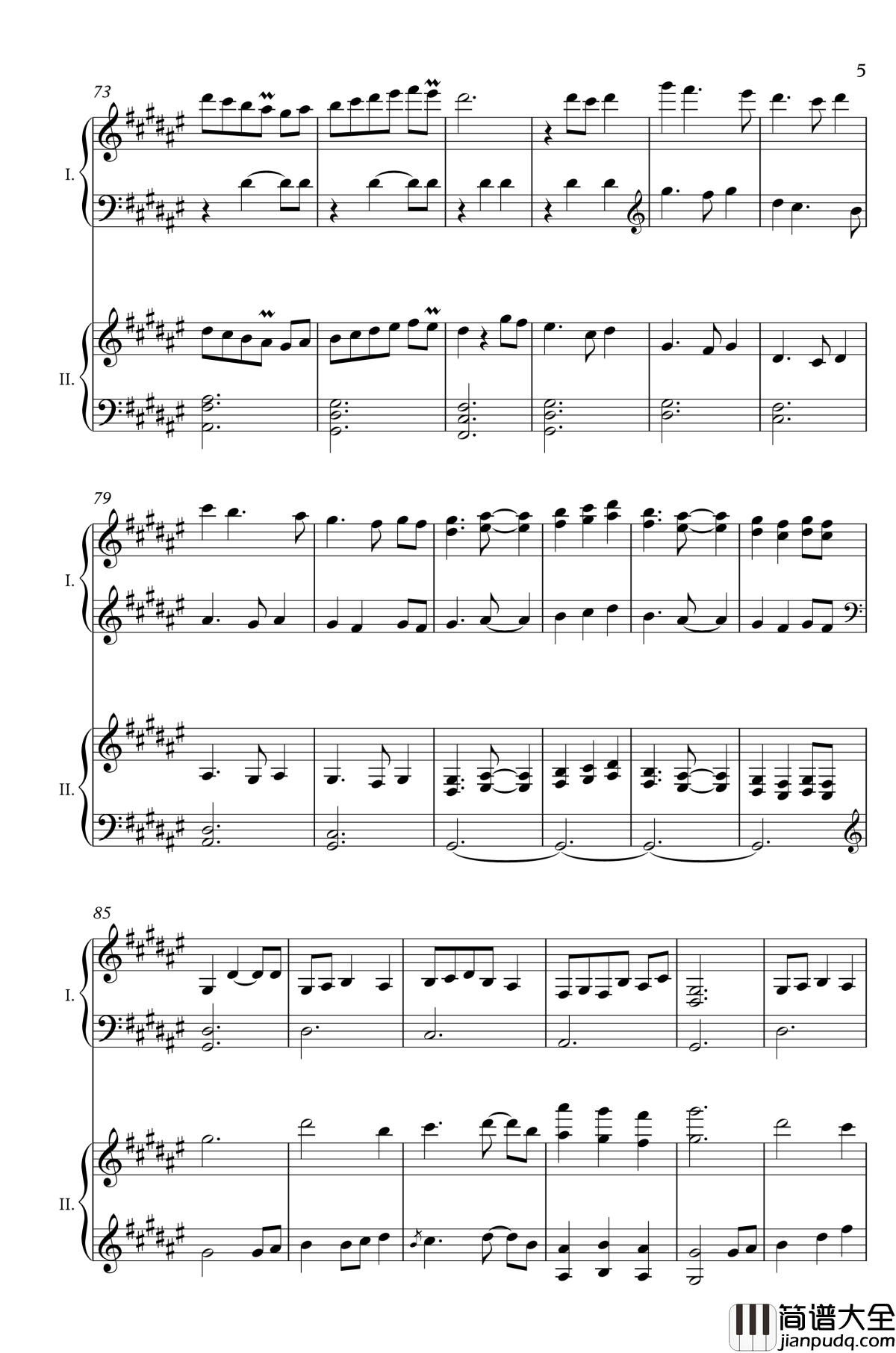 废狱摇篮曲钢琴谱_双钢_东方地灵殿_东方project