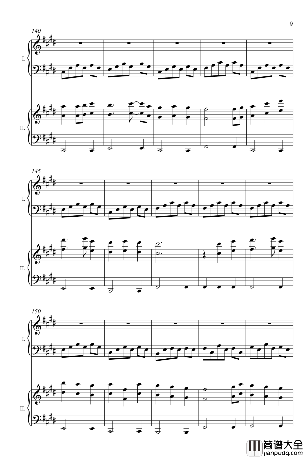 废狱摇篮曲钢琴谱_双钢_东方地灵殿_东方project