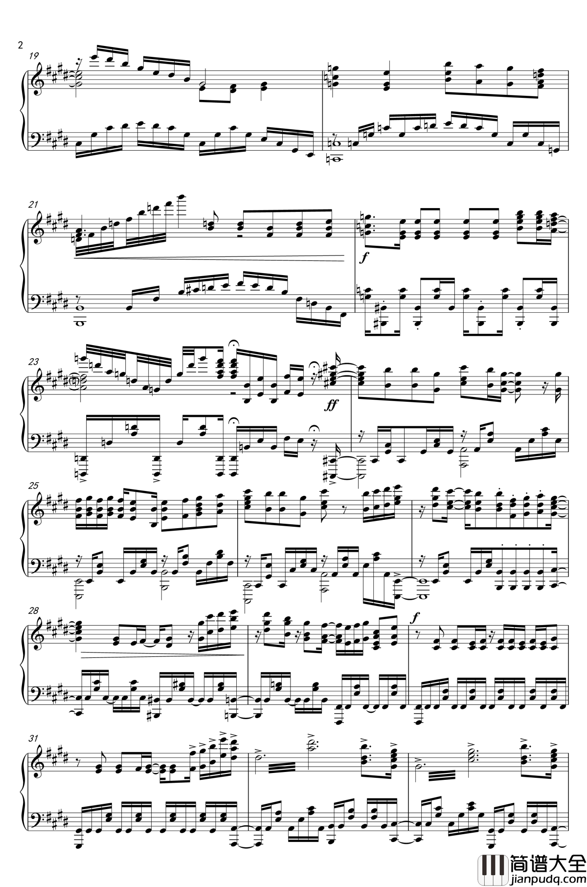 ADANAS钢琴谱_刀剑神域第三季OP_刀剑神域