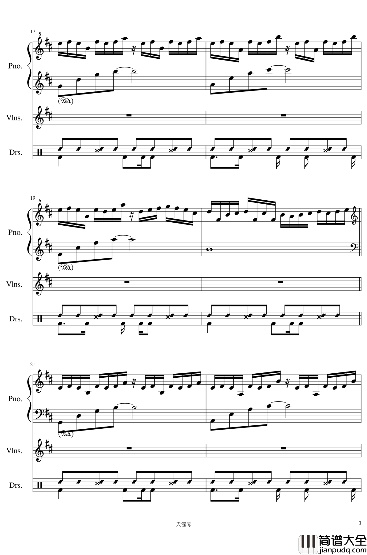 Somnambulating钢琴谱_羽肿