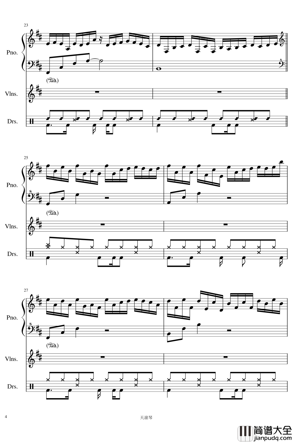 Somnambulating钢琴谱_羽肿