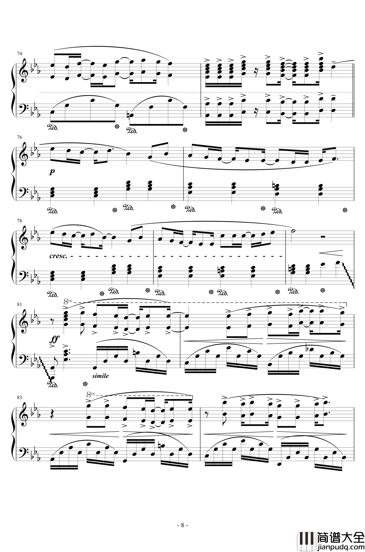 Fire_Flower钢琴谱_初音未来