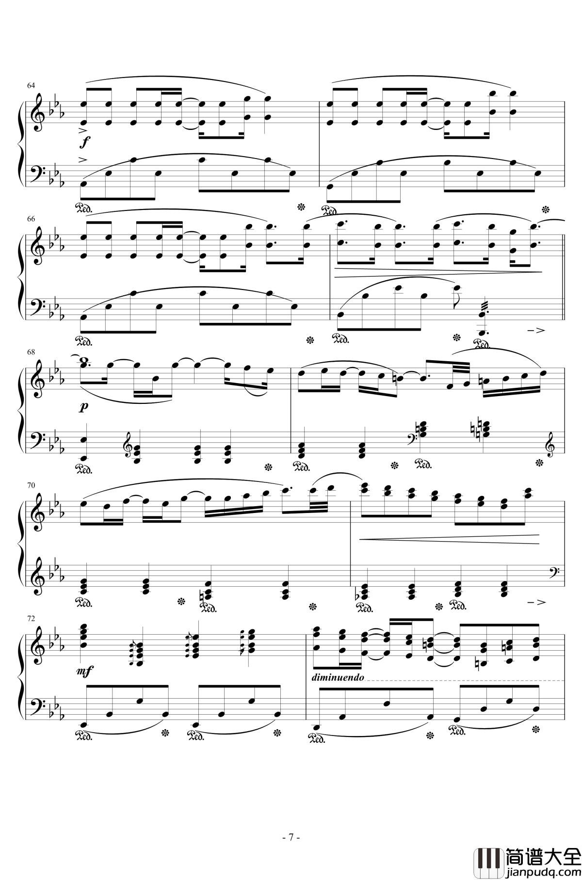 Fire_Flower钢琴谱_初音未来