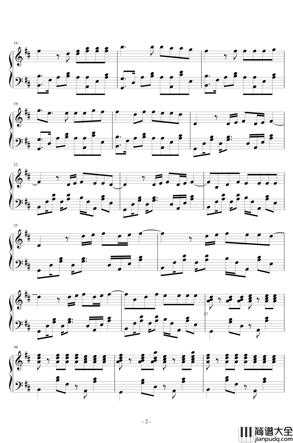 Something_just_like_this钢琴谱_PES2018_The_Chainsmokers