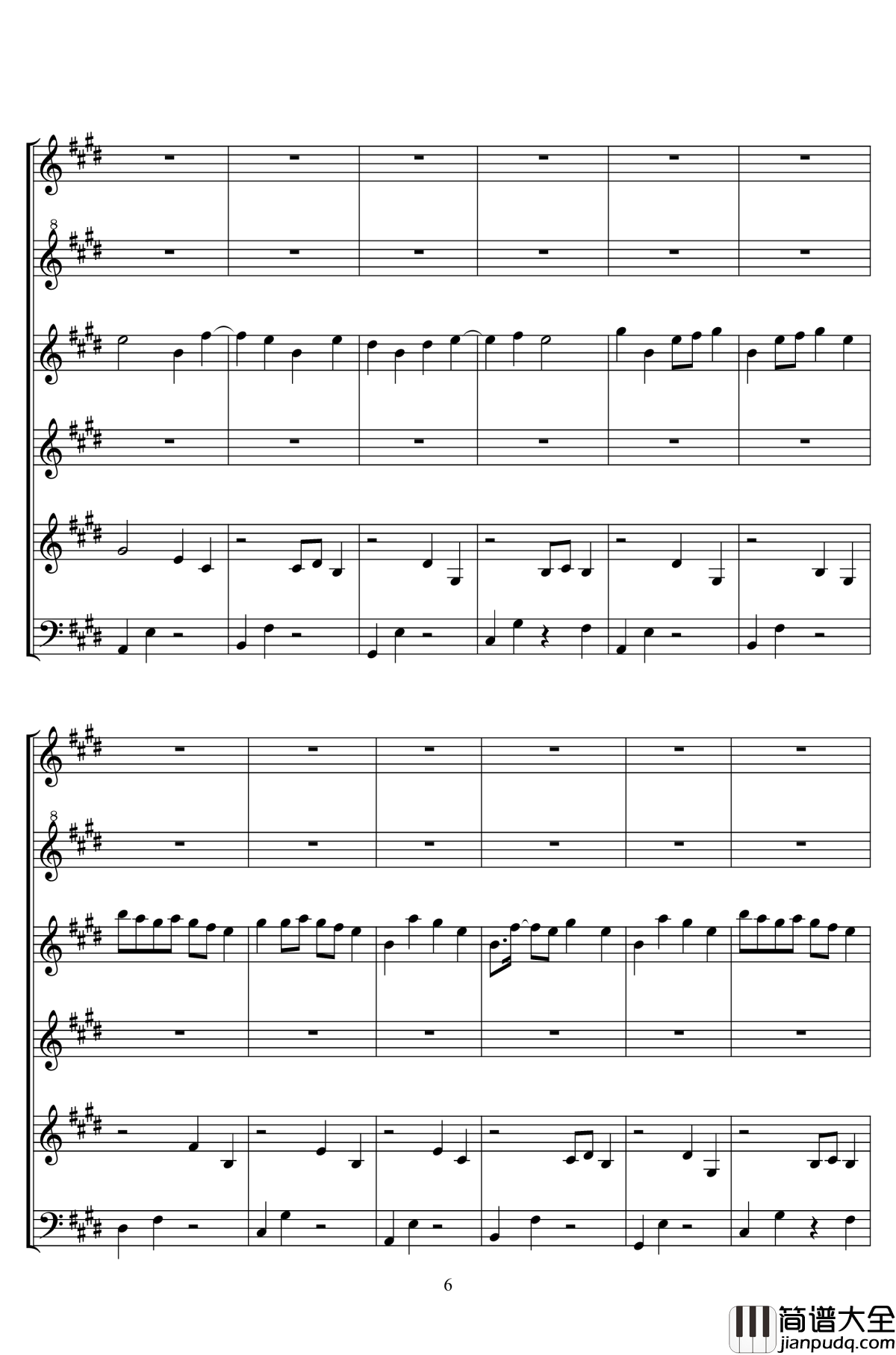 Square_Ballad钢琴谱_二夜祭