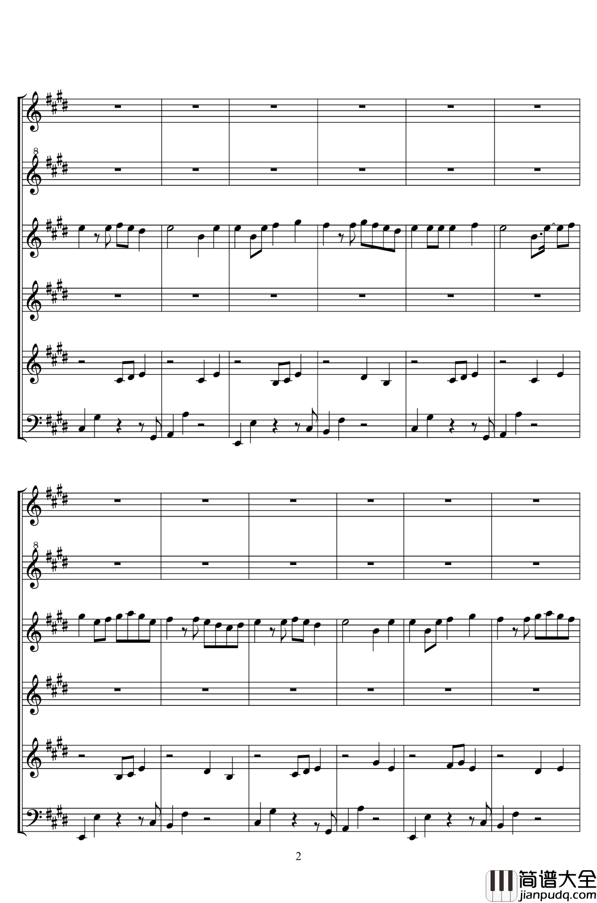 Square_Ballad钢琴谱_二夜祭