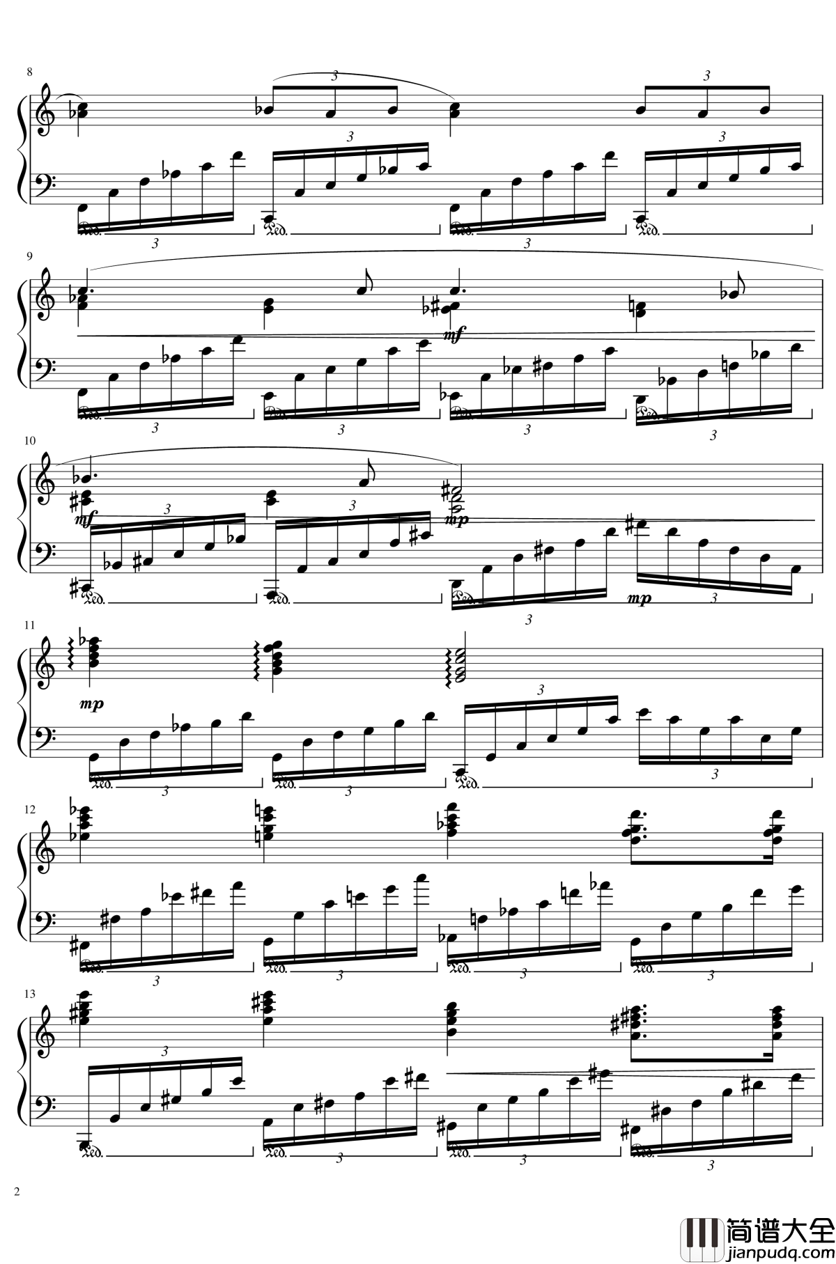 Ballade_No.2,_Op.93_谱子钢琴谱_一个球