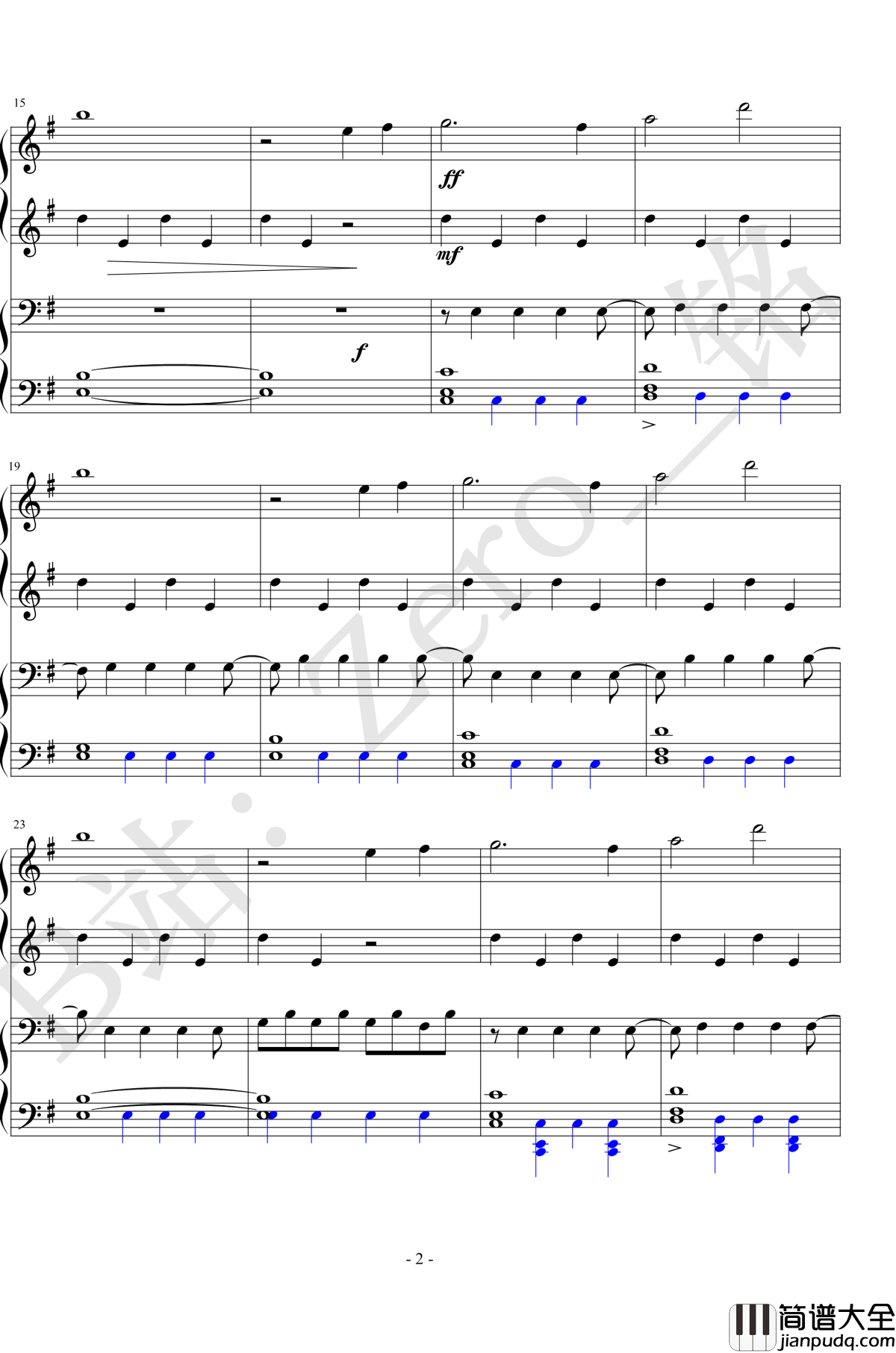 You钢琴谱_Approaching_Nirvana_四手联弹_Approaching_Nirvana