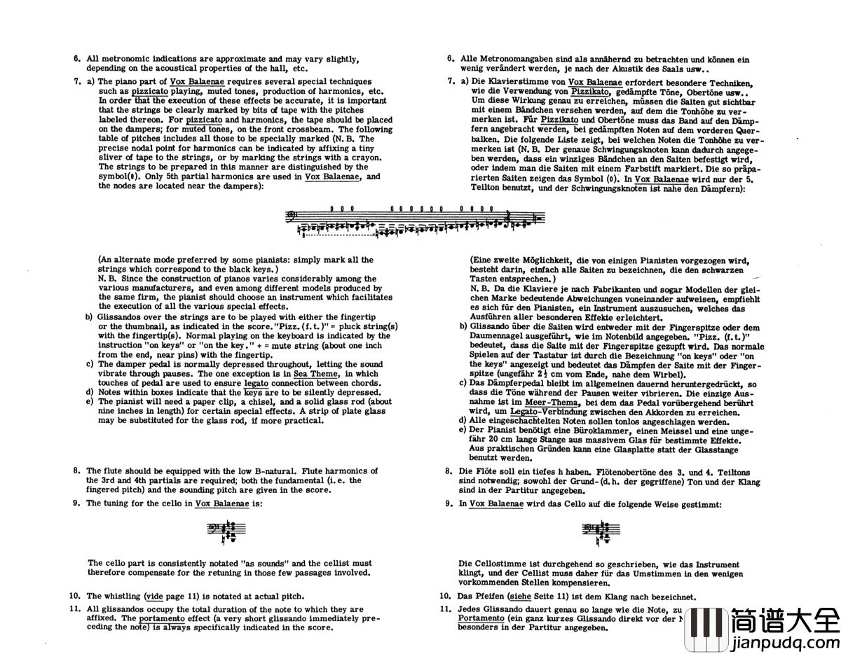 鲸之声钢琴谱_乔治·克拉姆