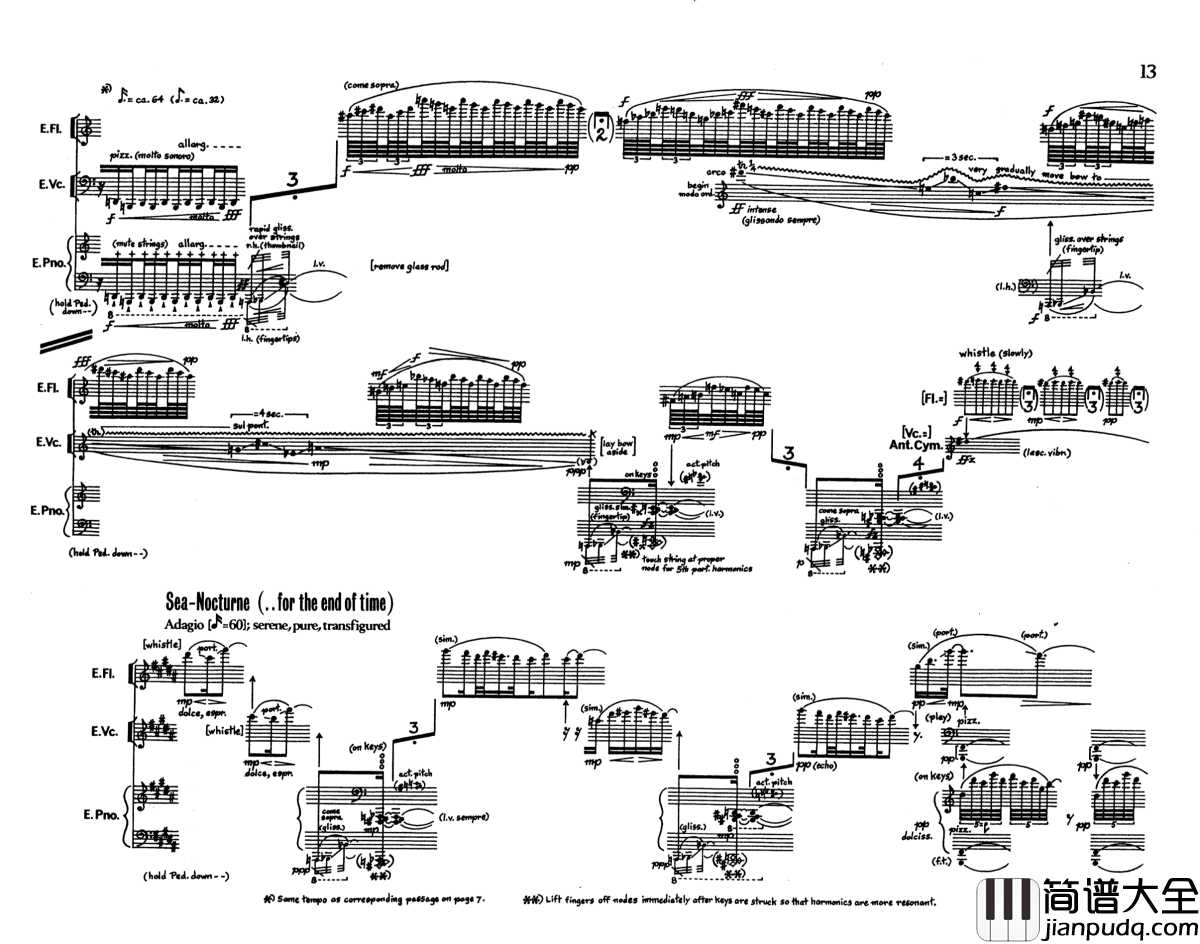 鲸之声钢琴谱_乔治·克拉姆