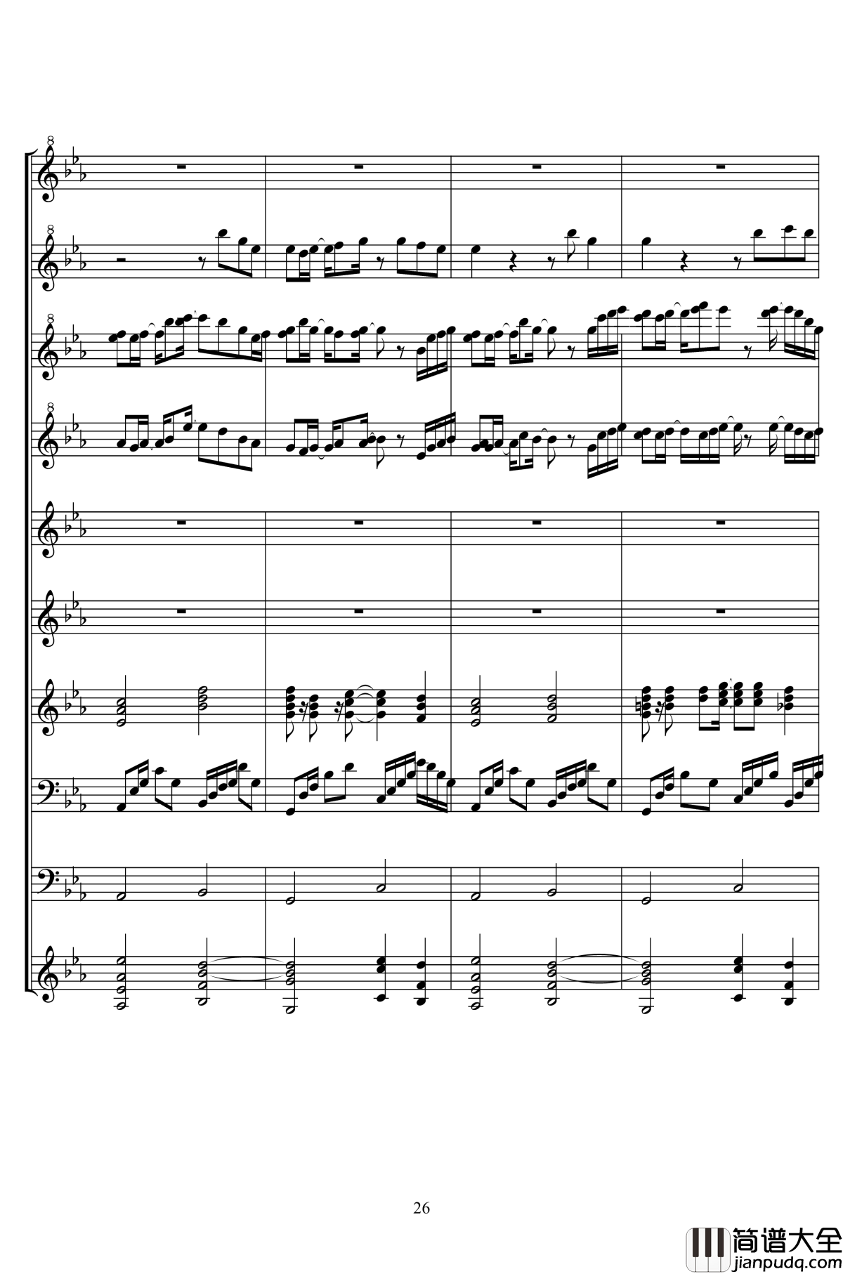 univerllege钢琴谱_二夜祭