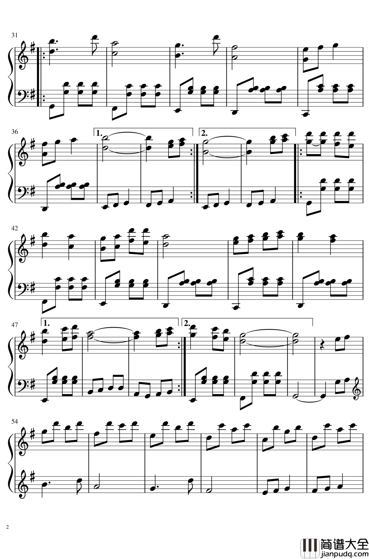 蒲公英的夏天钢琴谱_Dandelion_Summer_吕恒