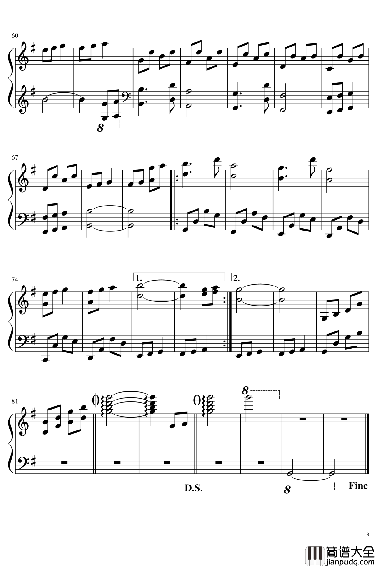 蒲公英的夏天钢琴谱_Dandelion_Summer_吕恒