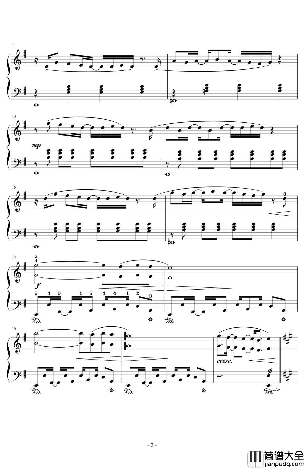 幽灵法则钢琴谱_初音未来