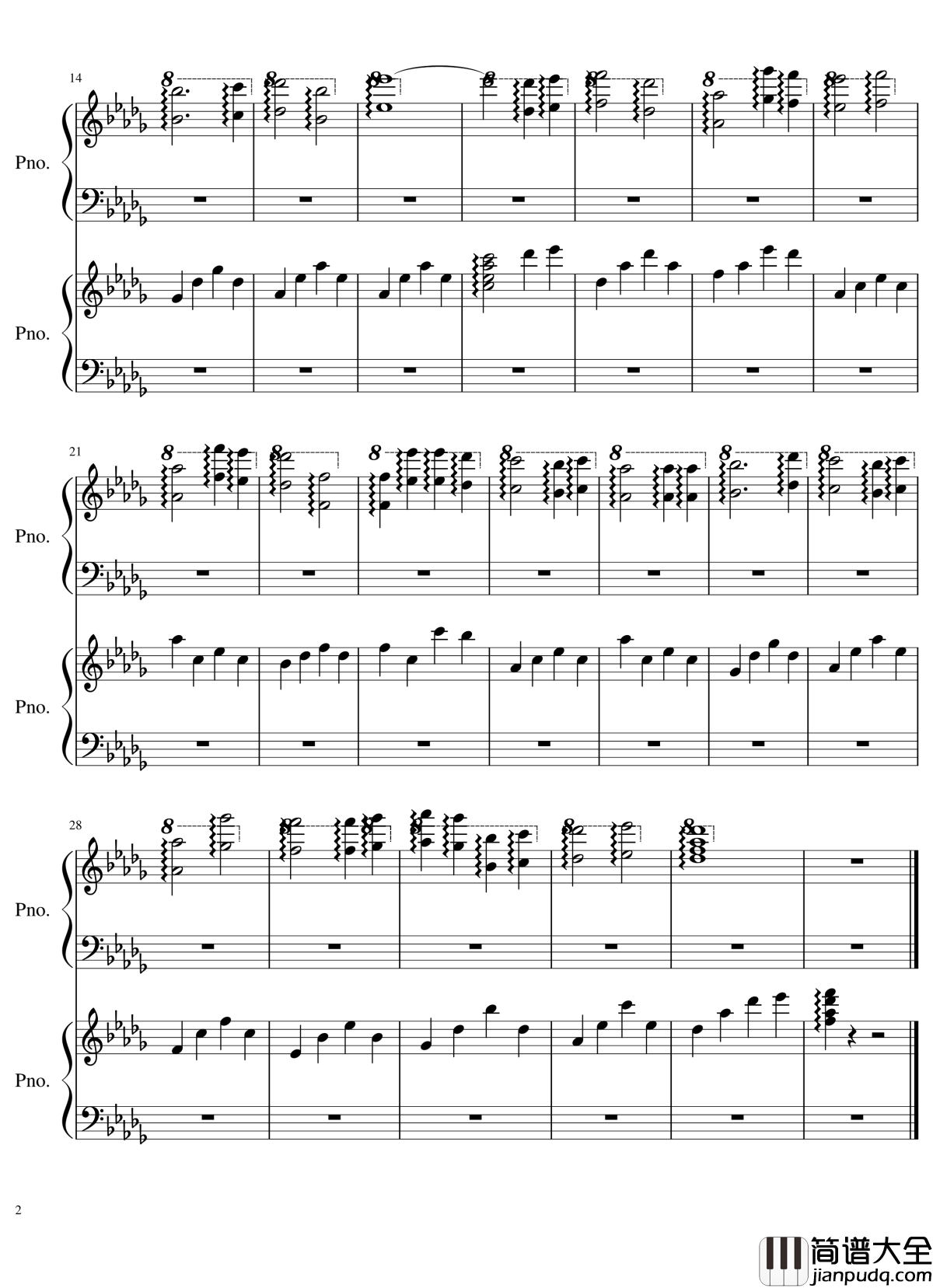 我们不是还有一切吗钢琴谱_羽田梓