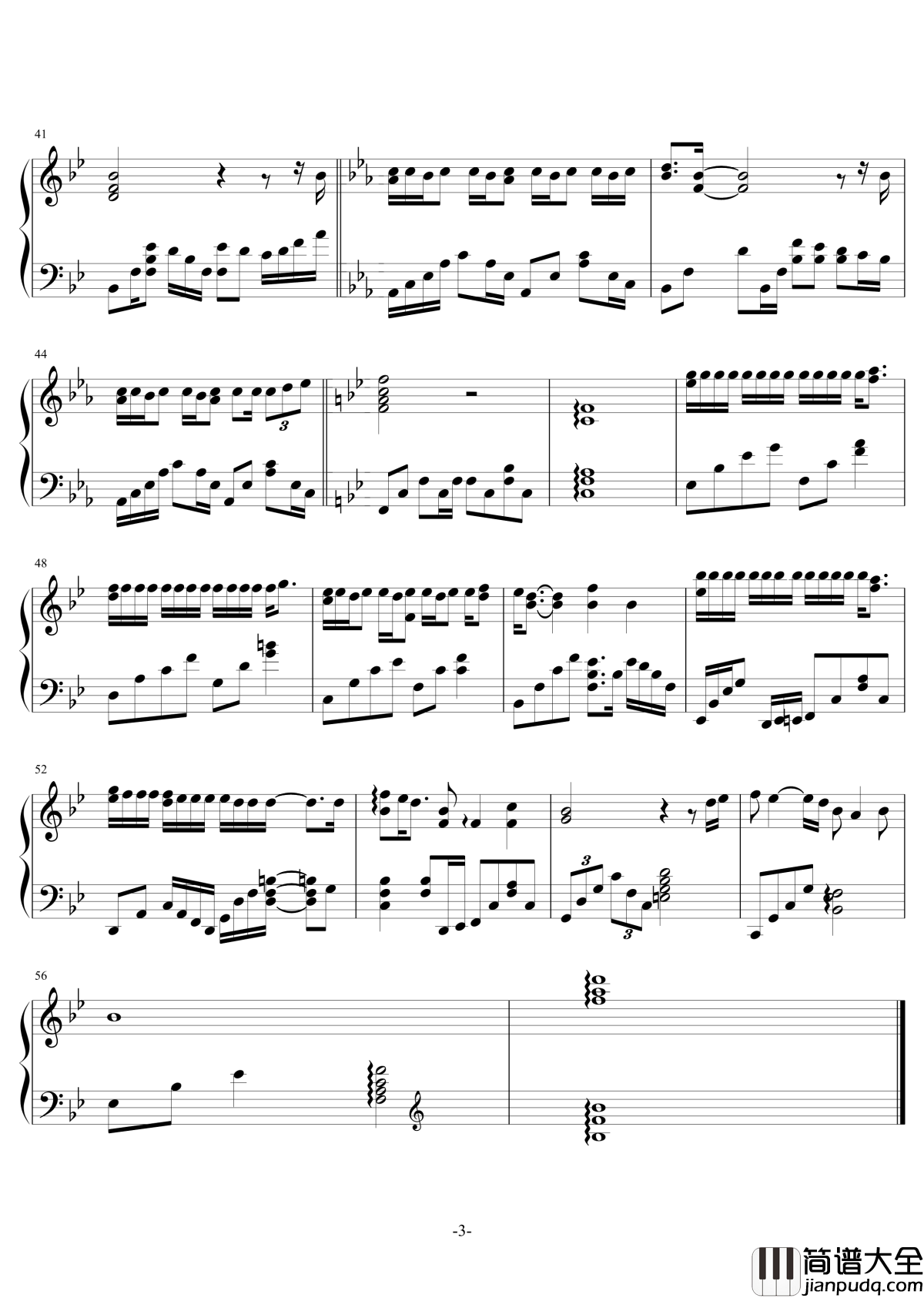 理智与情感钢琴谱_郑秀文