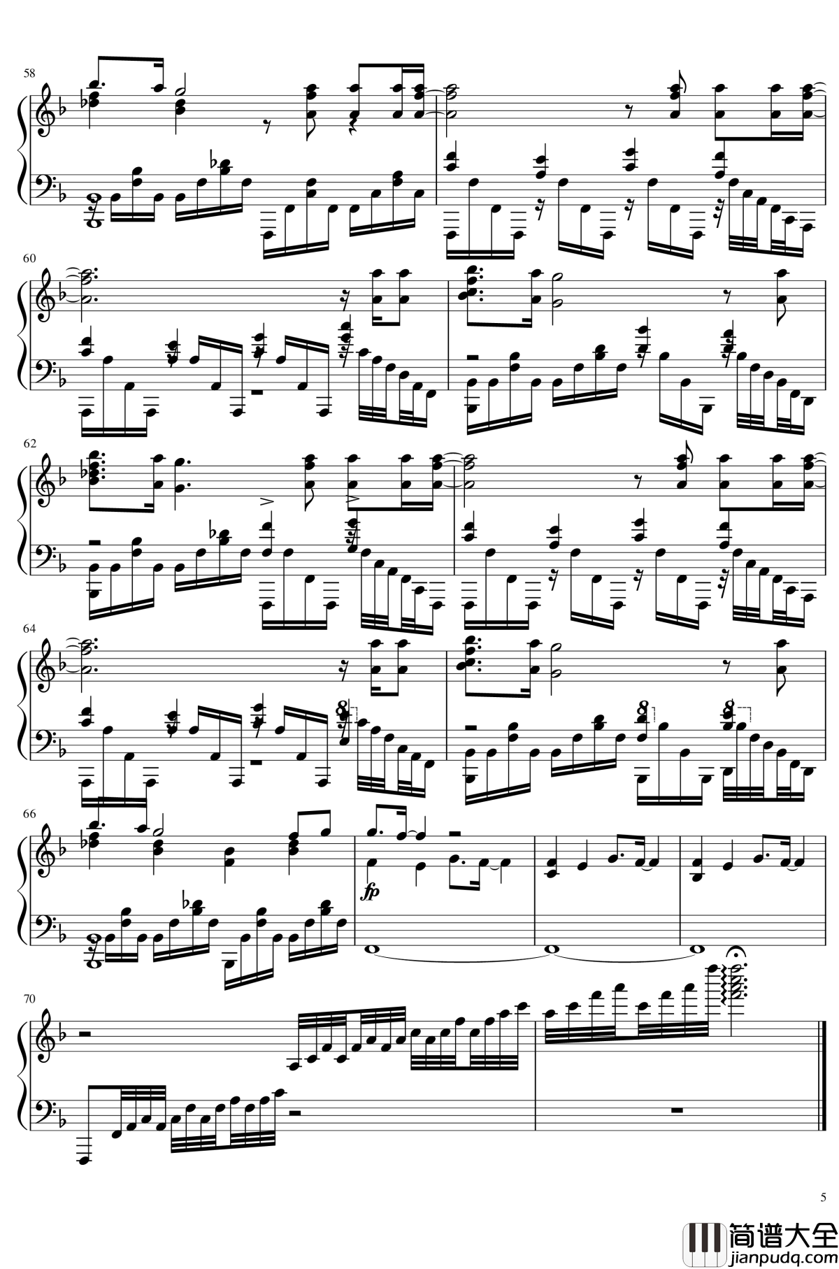 _Red_Swan钢琴谱_进击的巨人第三季OP_进击的巨人