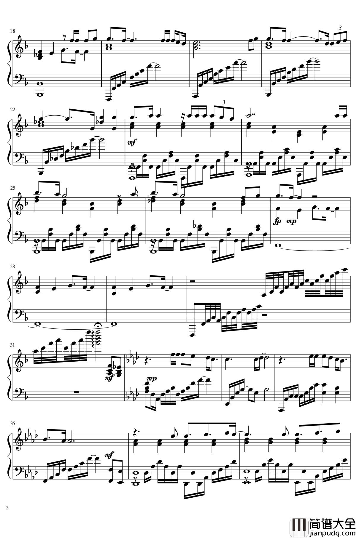 _Red_Swan钢琴谱_进击的巨人第三季OP_进击的巨人