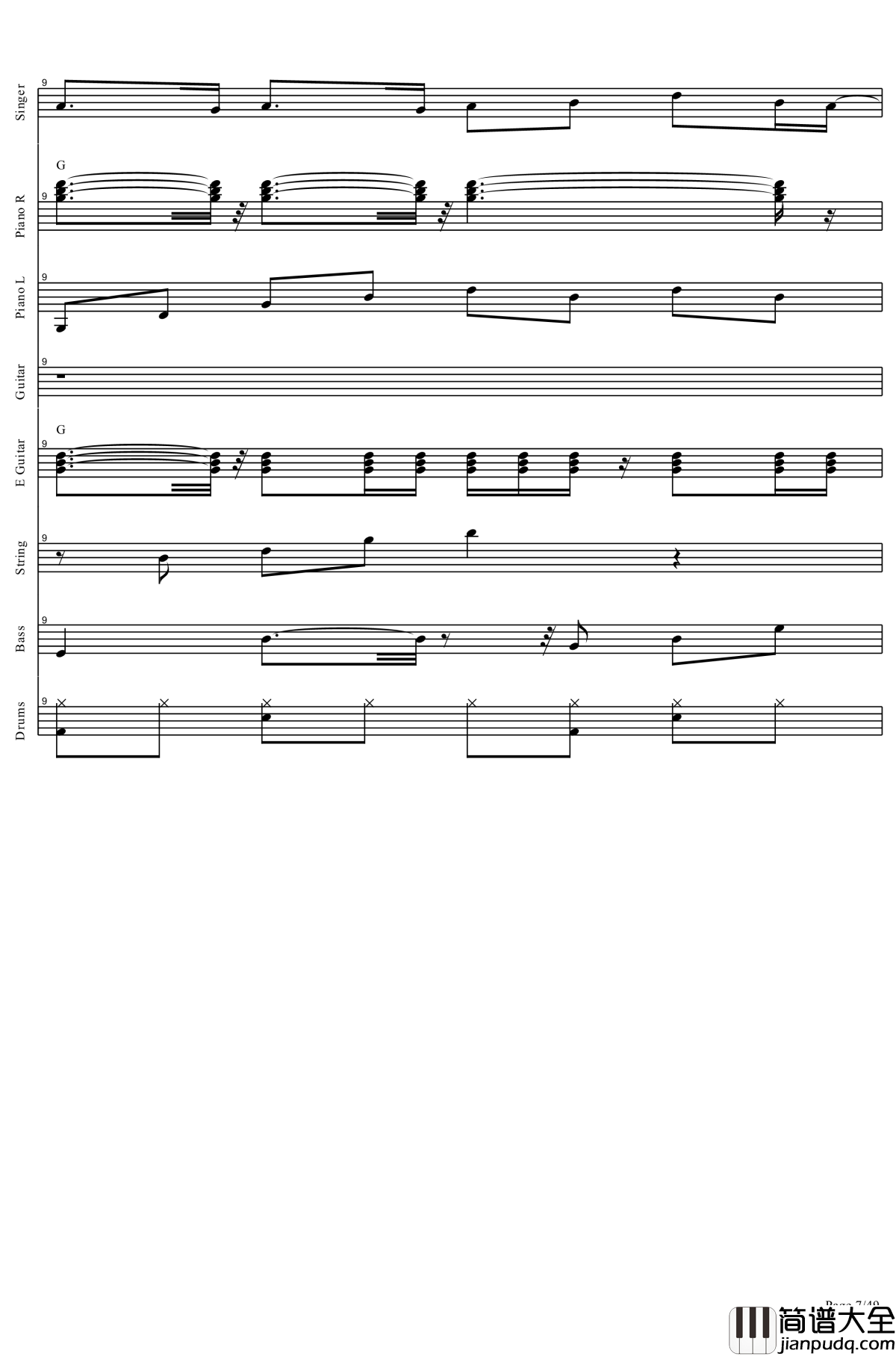 起风了钢琴谱_全网唯一总谱钢琴谱_肥皂菌