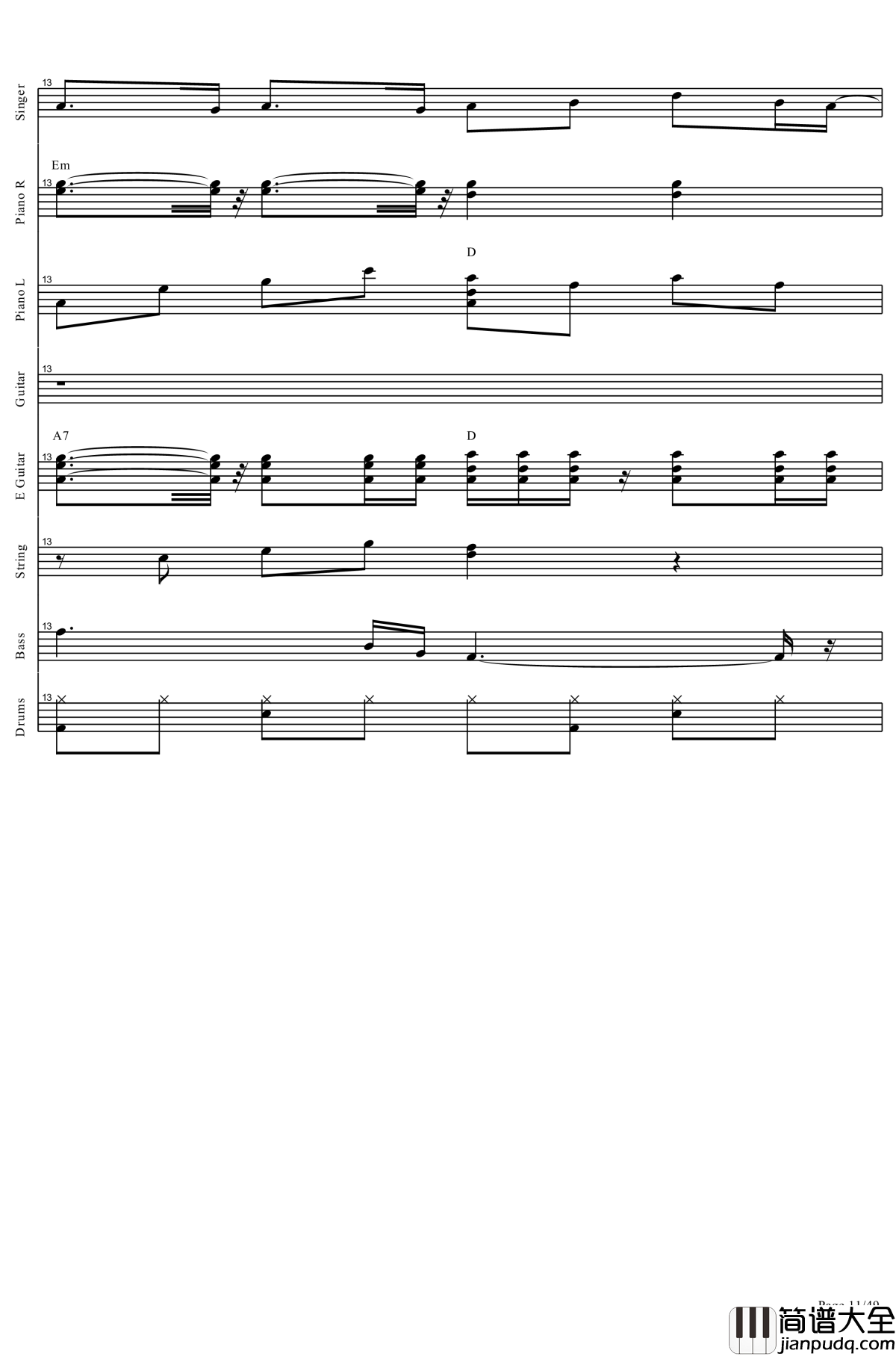 起风了钢琴谱_全网唯一总谱钢琴谱_肥皂菌