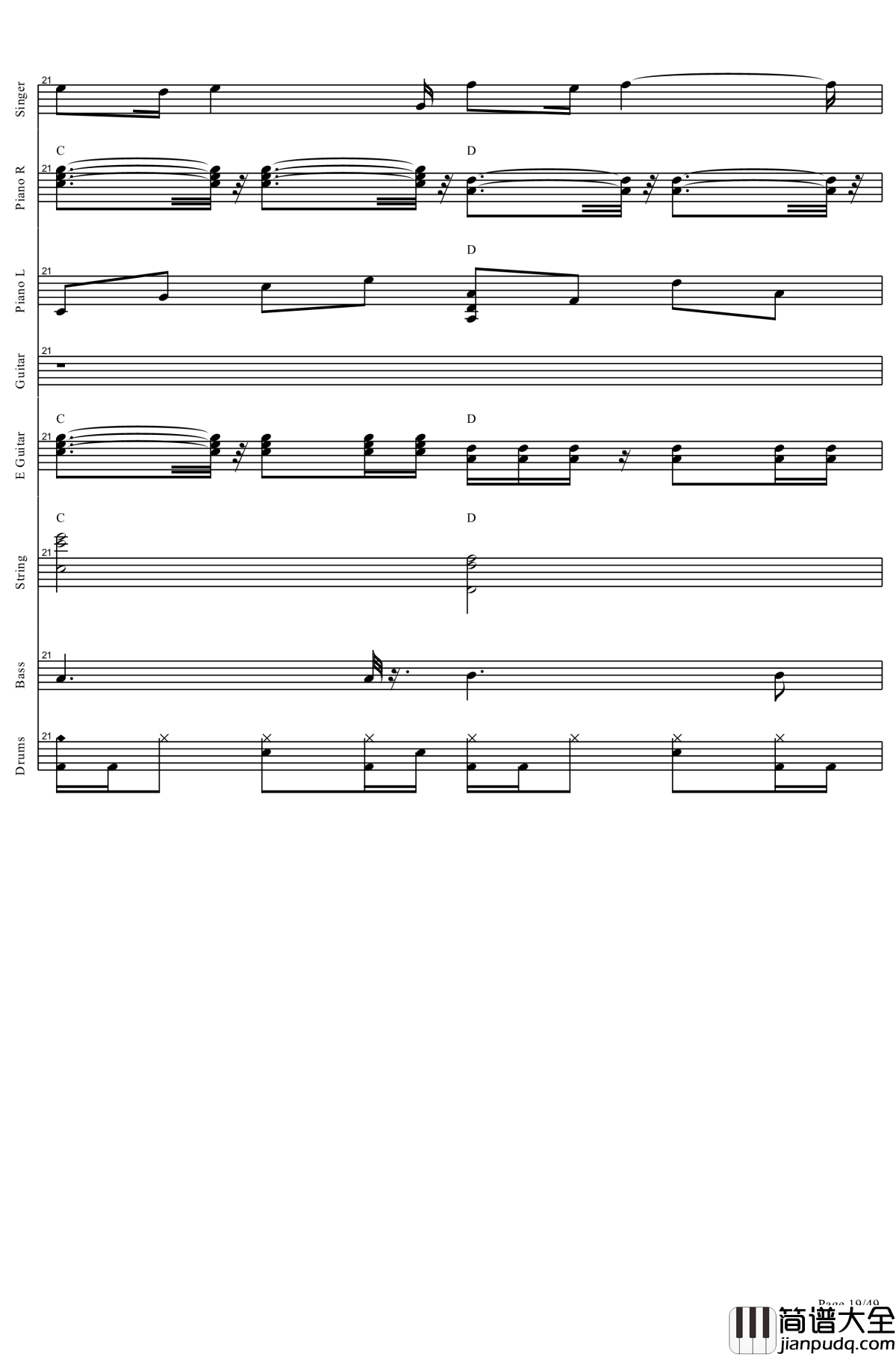 起风了钢琴谱_全网唯一总谱钢琴谱_肥皂菌