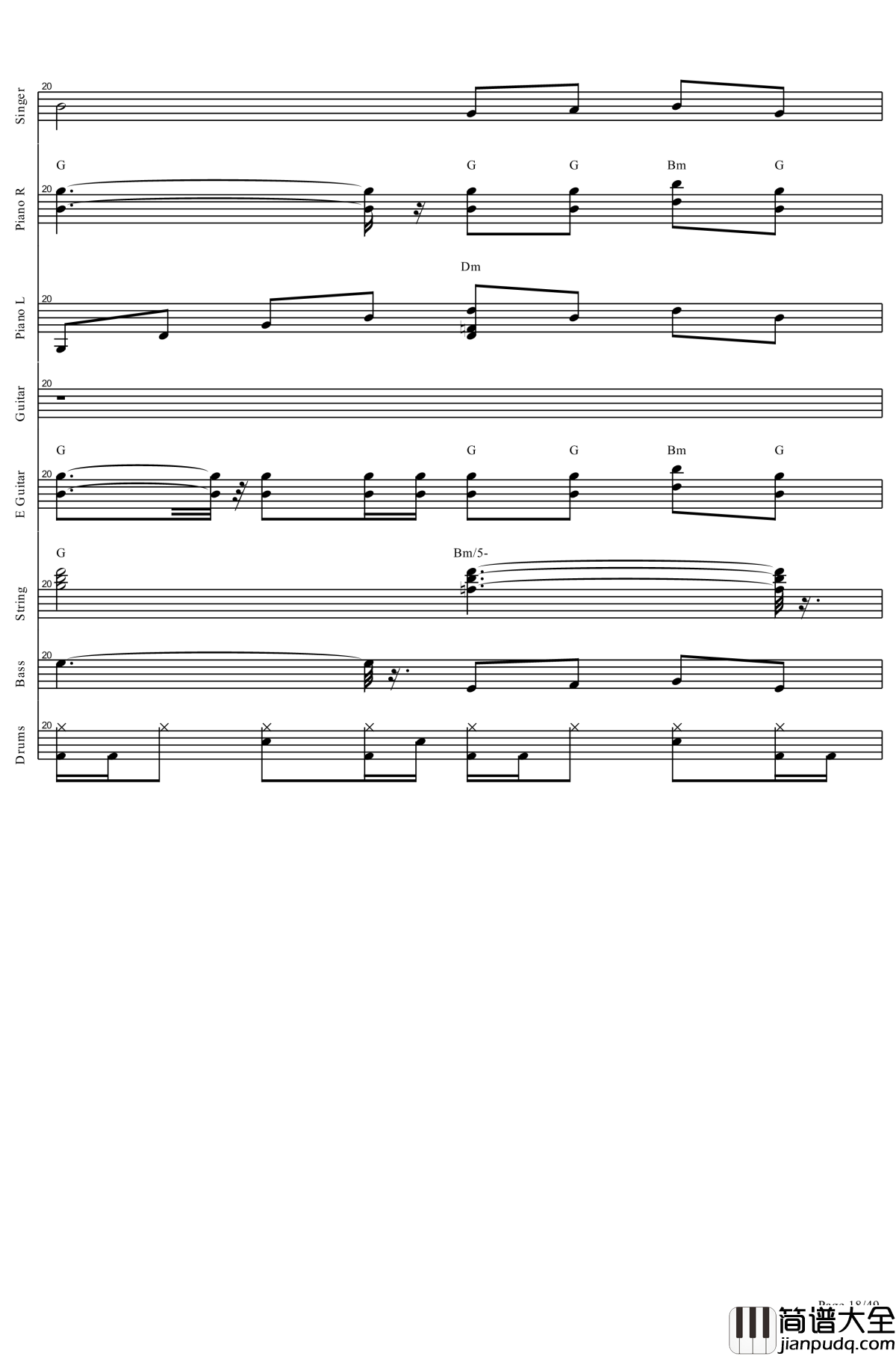 起风了钢琴谱_全网唯一总谱钢琴谱_肥皂菌