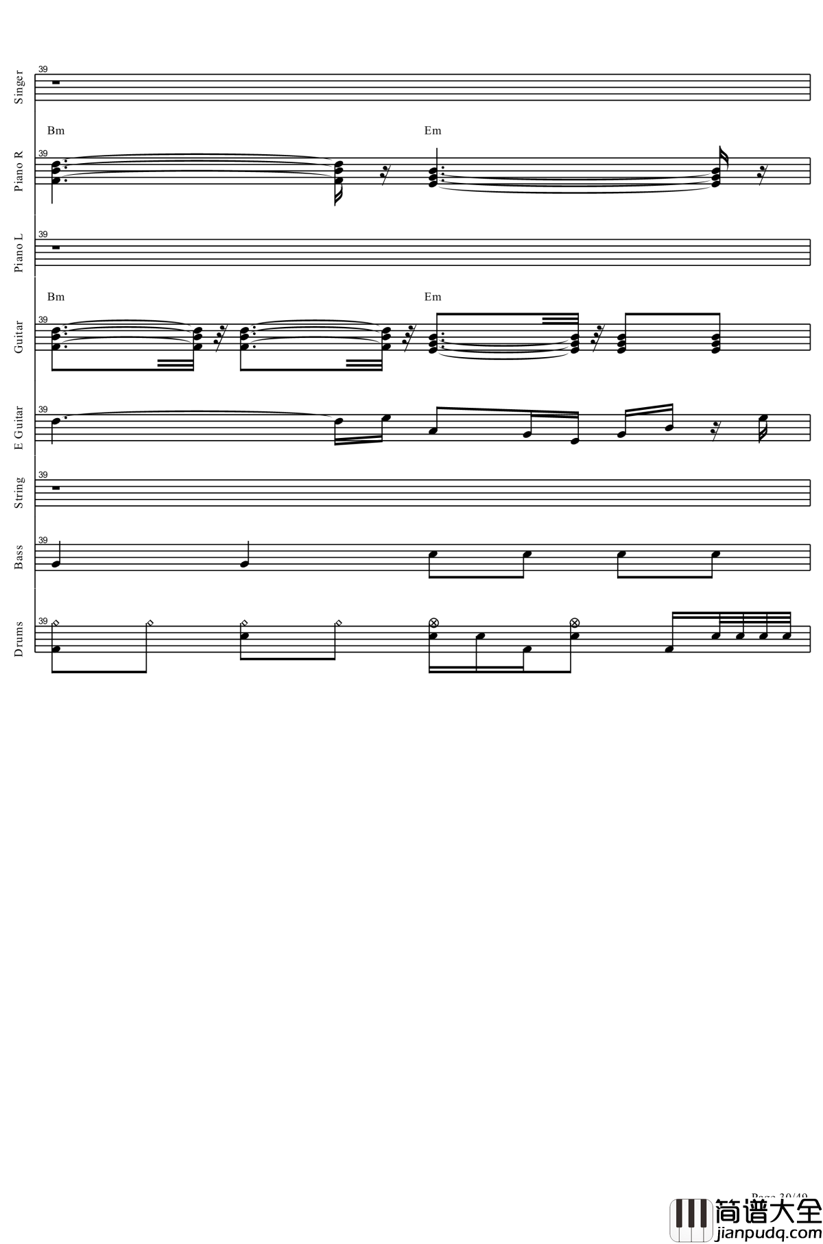 起风了钢琴谱_全网唯一总谱钢琴谱_肥皂菌