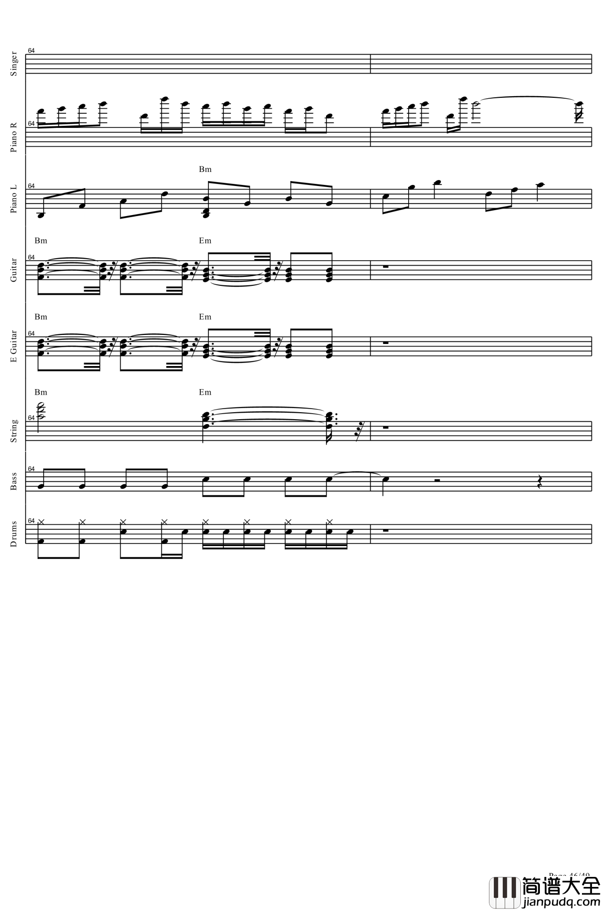 起风了钢琴谱_全网唯一总谱钢琴谱_肥皂菌