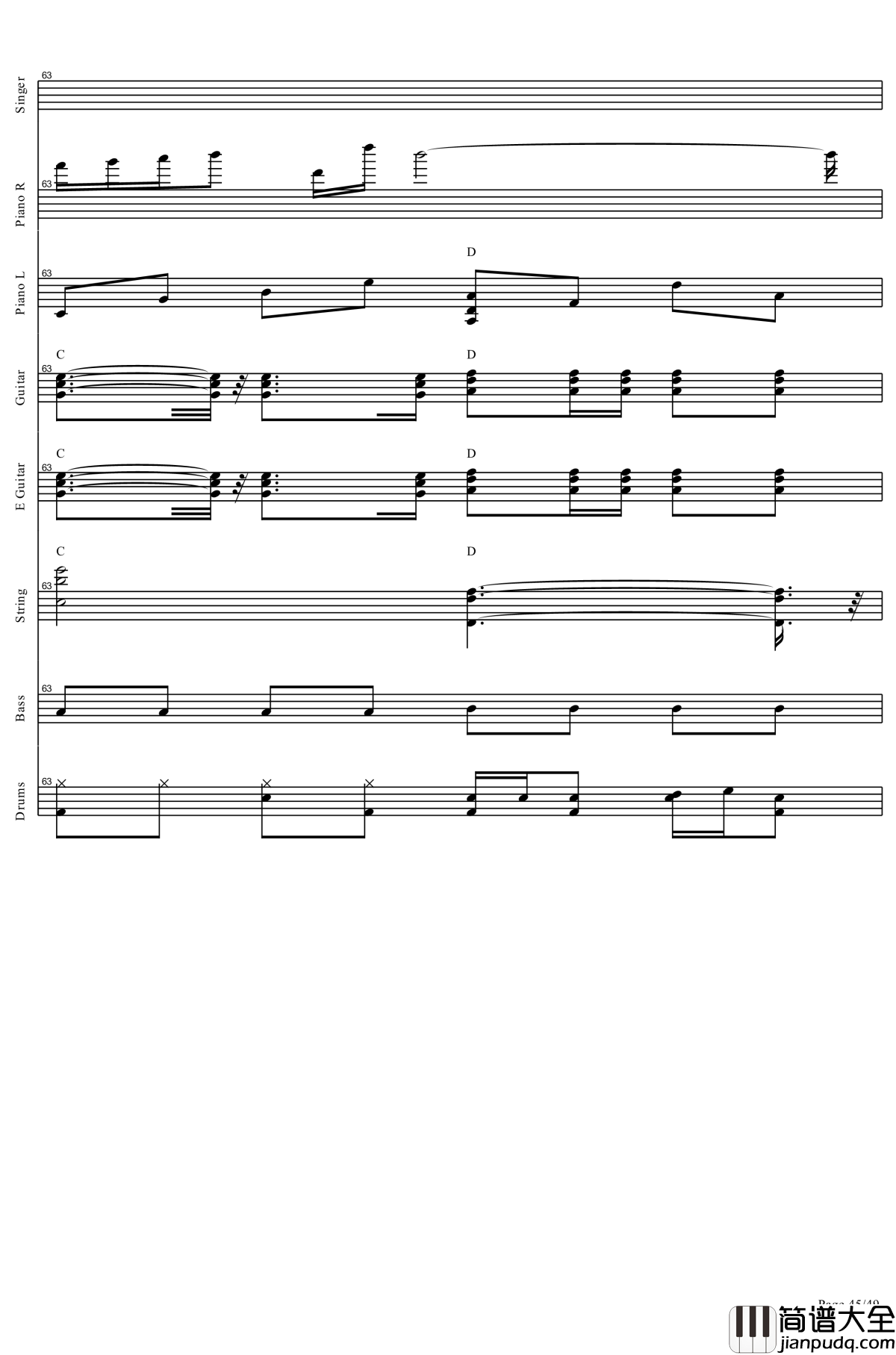 起风了钢琴谱_全网唯一总谱钢琴谱_肥皂菌