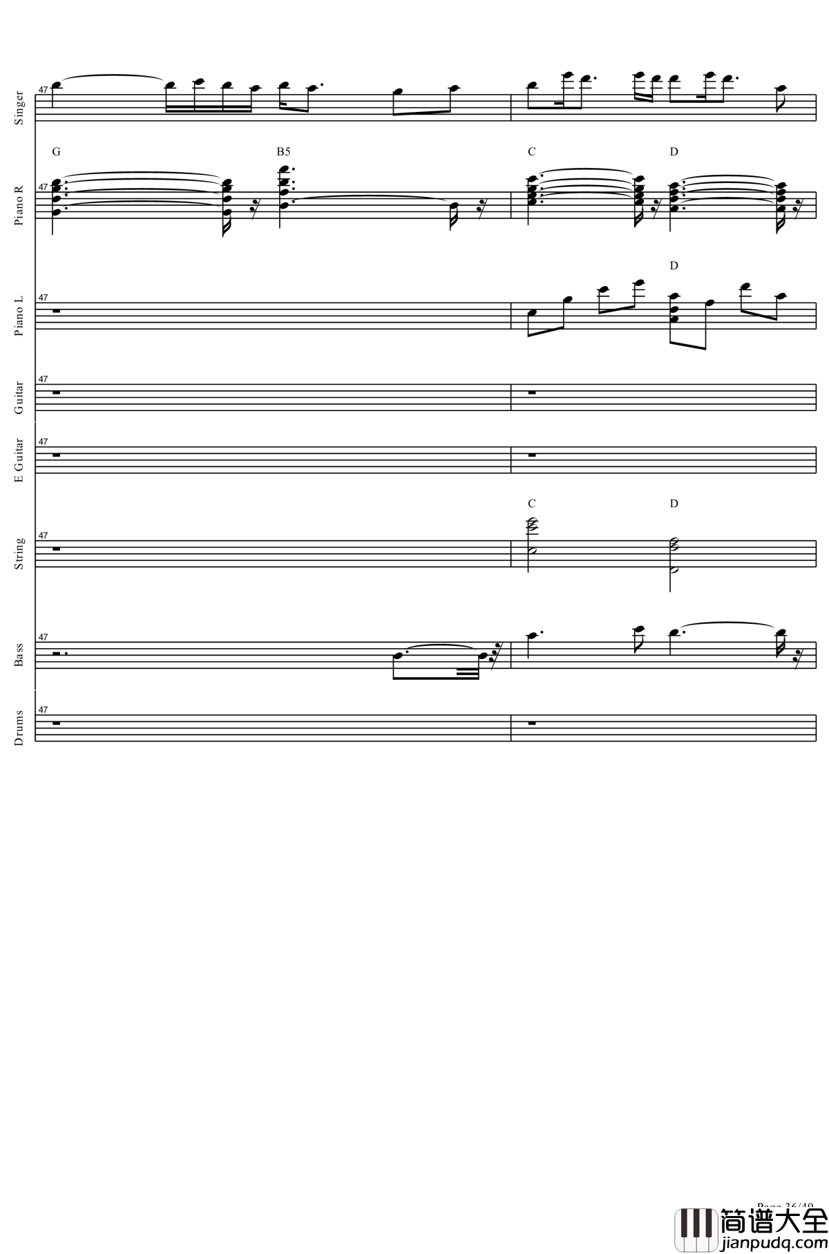 起风了钢琴谱_全网唯一总谱钢琴谱_肥皂菌