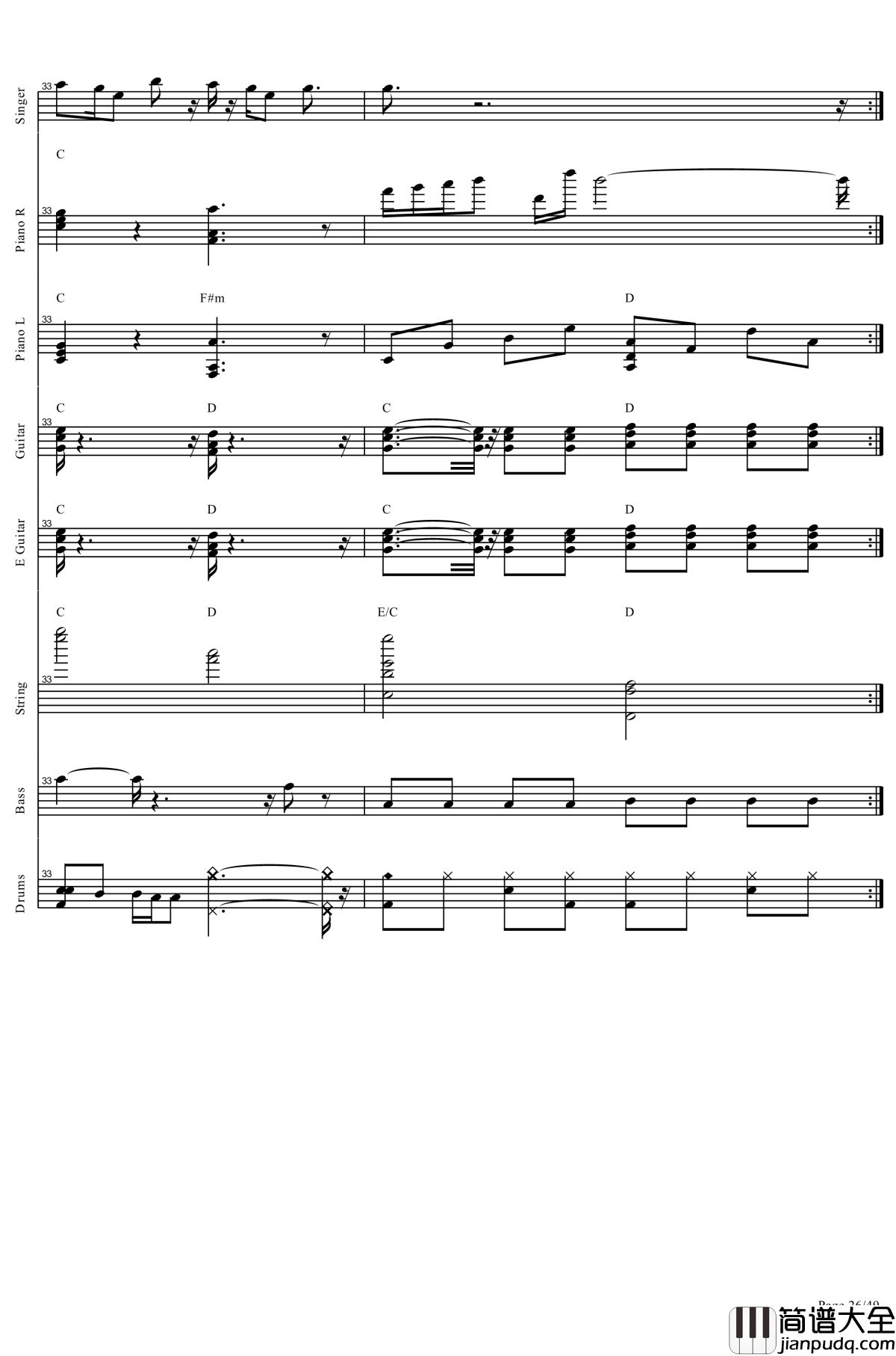 起风了钢琴谱_全网唯一总谱钢琴谱_肥皂菌