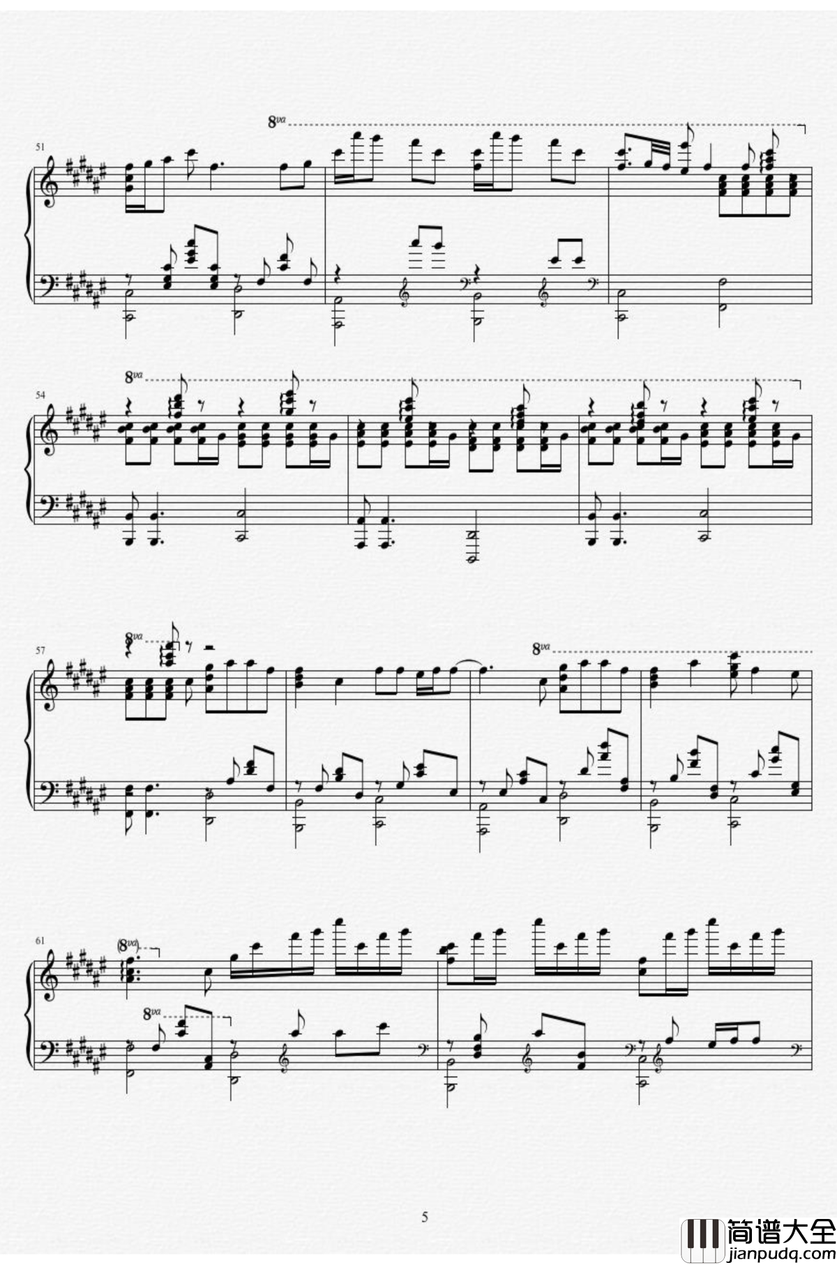 命运石之门0钢琴谱_Steins_Gate_0_星の奏でる歌_Duet_Ver._MANYO