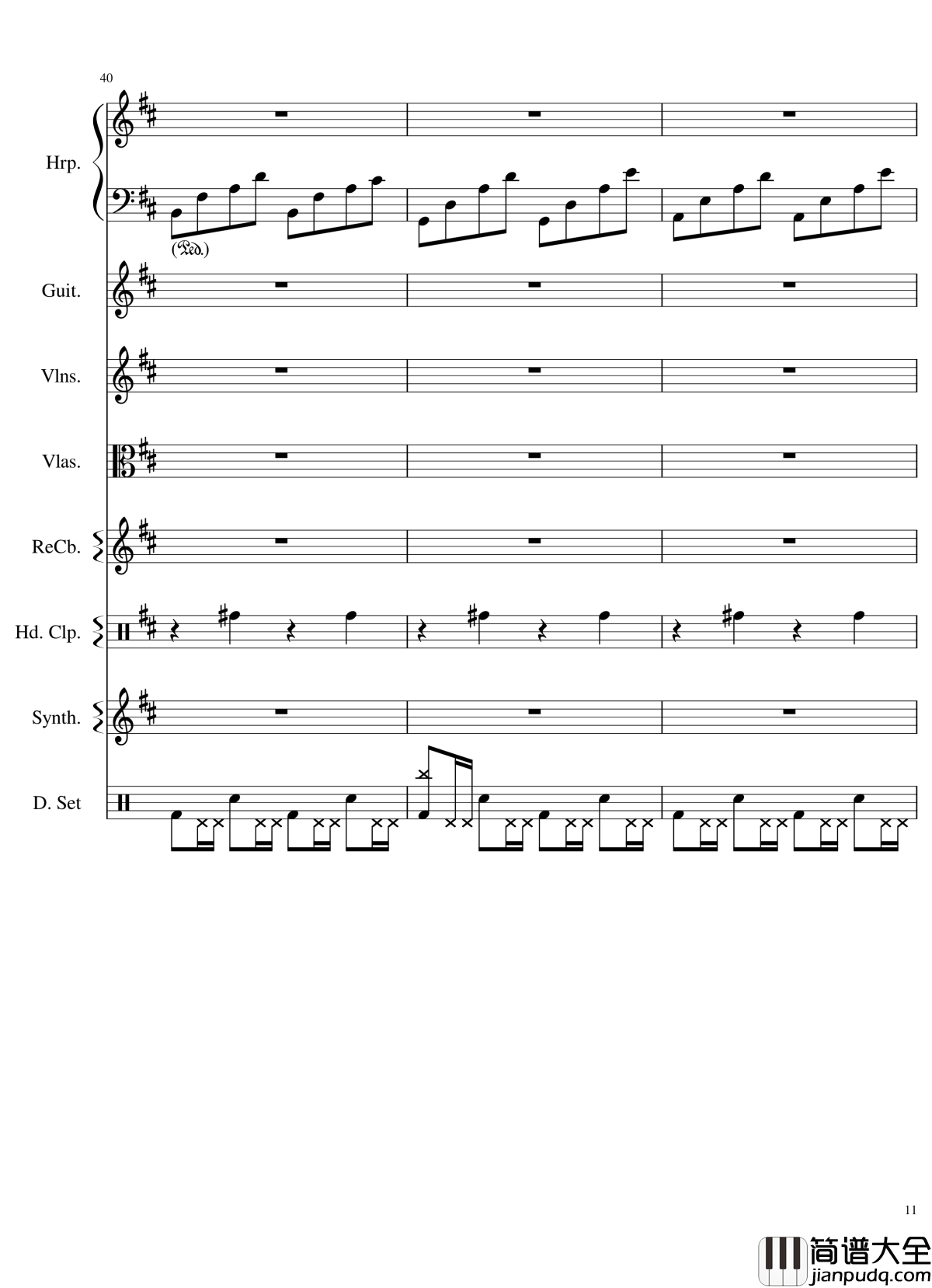 Take_me_hand钢琴谱_总谱_DAISHI_DANCE