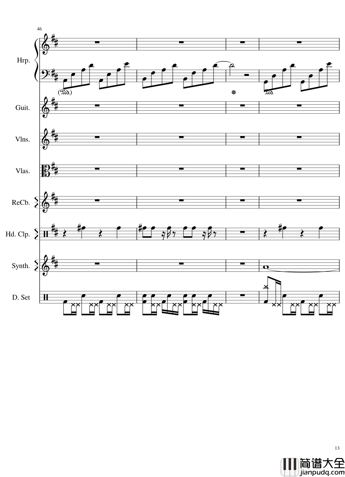 Take_me_hand钢琴谱_总谱_DAISHI_DANCE