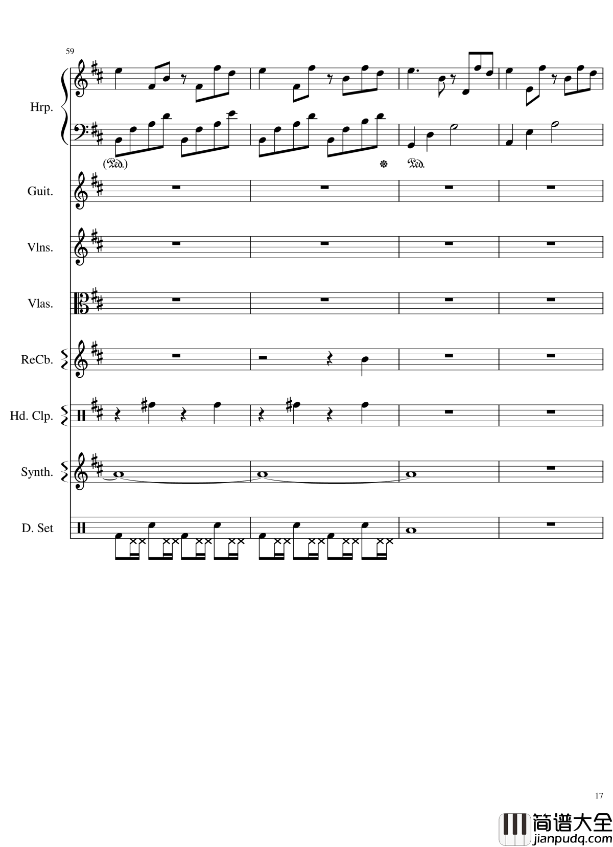 Take_me_hand钢琴谱_总谱_DAISHI_DANCE