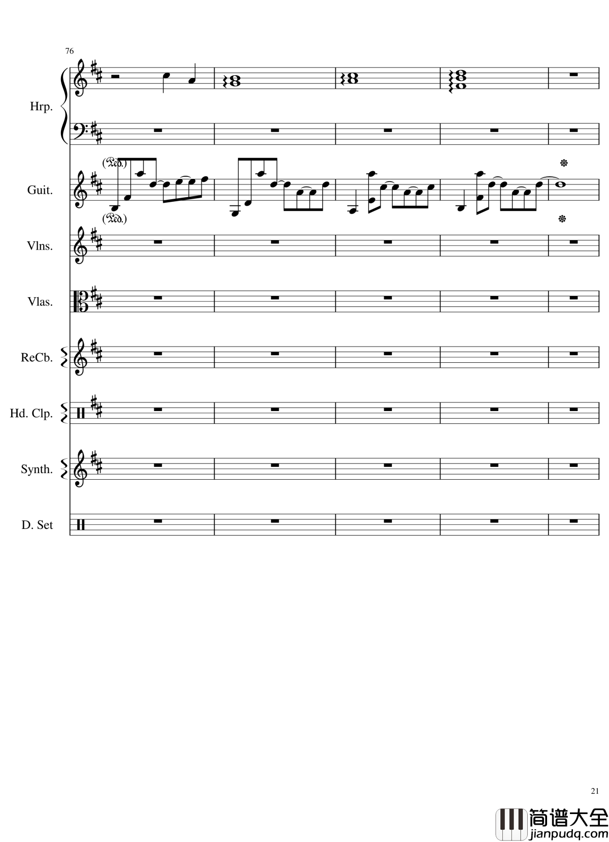 Take_me_hand钢琴谱_总谱_DAISHI_DANCE