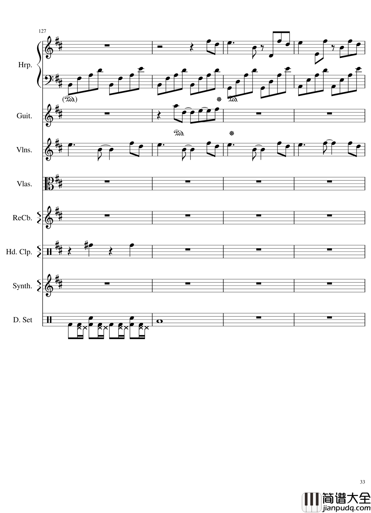 Take_me_hand钢琴谱_总谱_DAISHI_DANCE