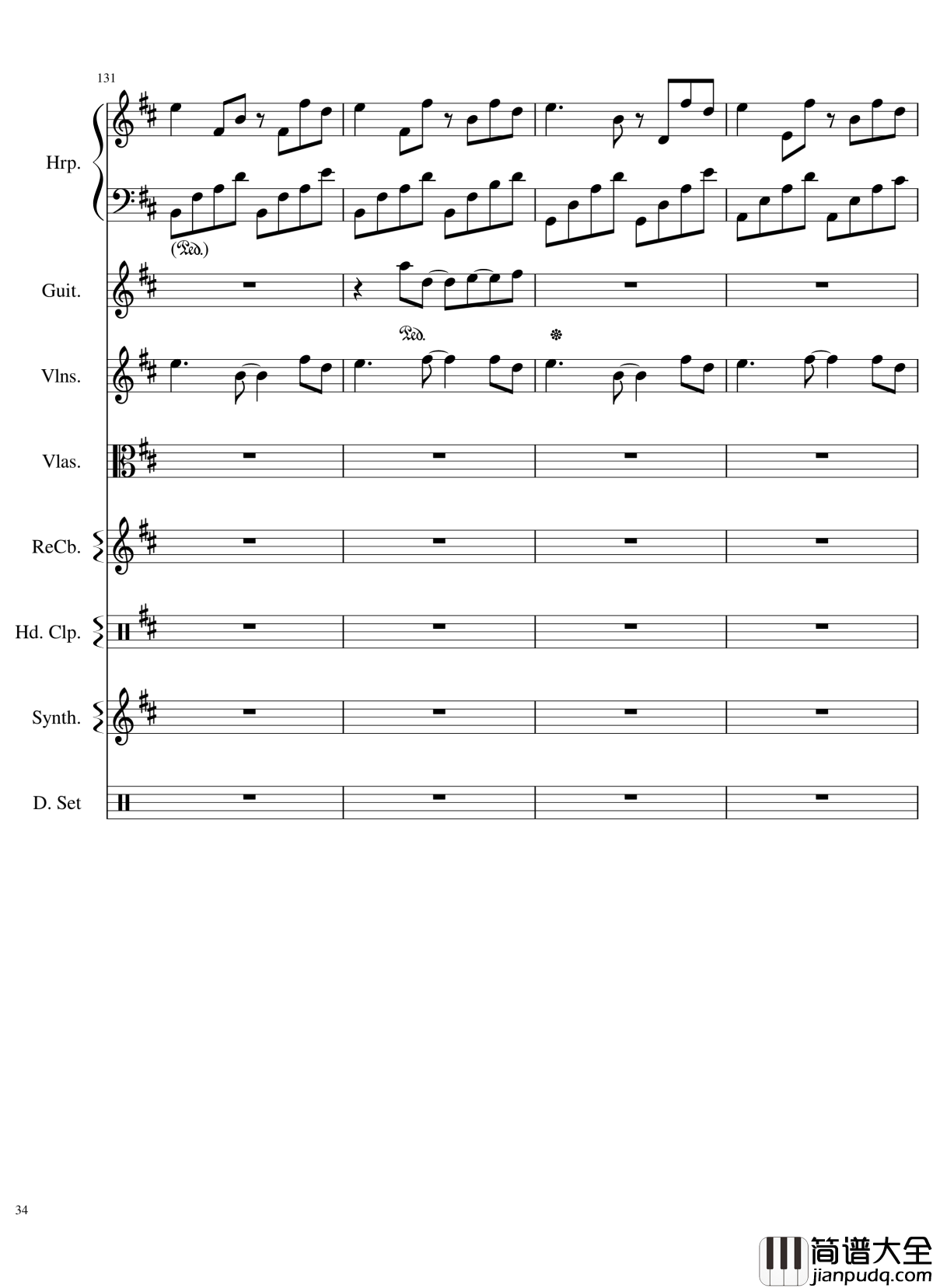 Take_me_hand钢琴谱_总谱_DAISHI_DANCE