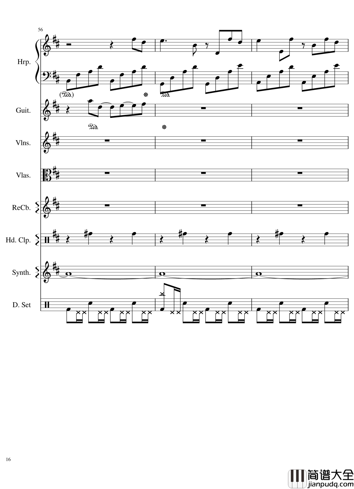 Take_me_hand钢琴谱_总谱_DAISHI_DANCE